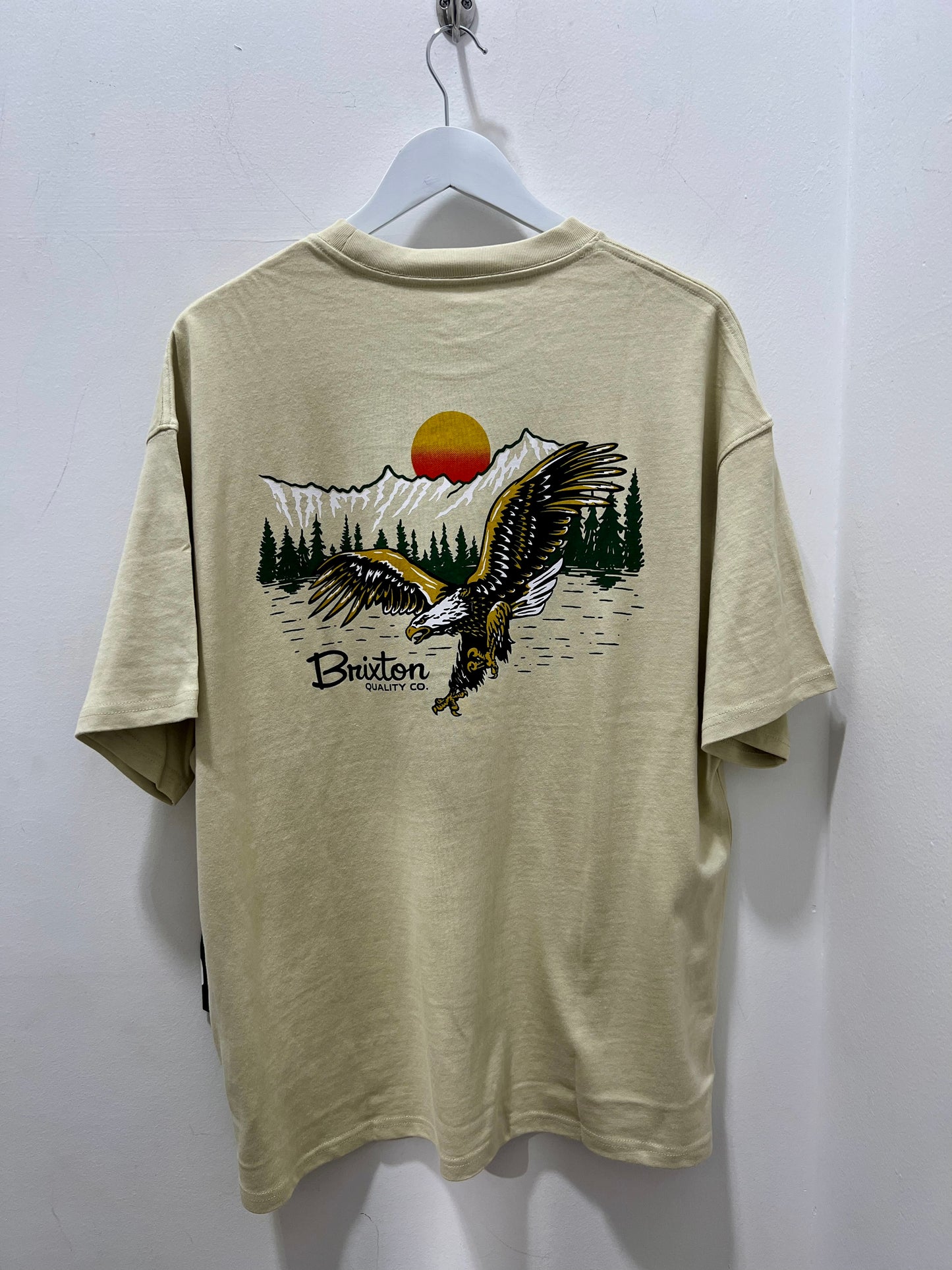 GLACIER HW RELAXED TEE - CREAM CLASSIC WASH