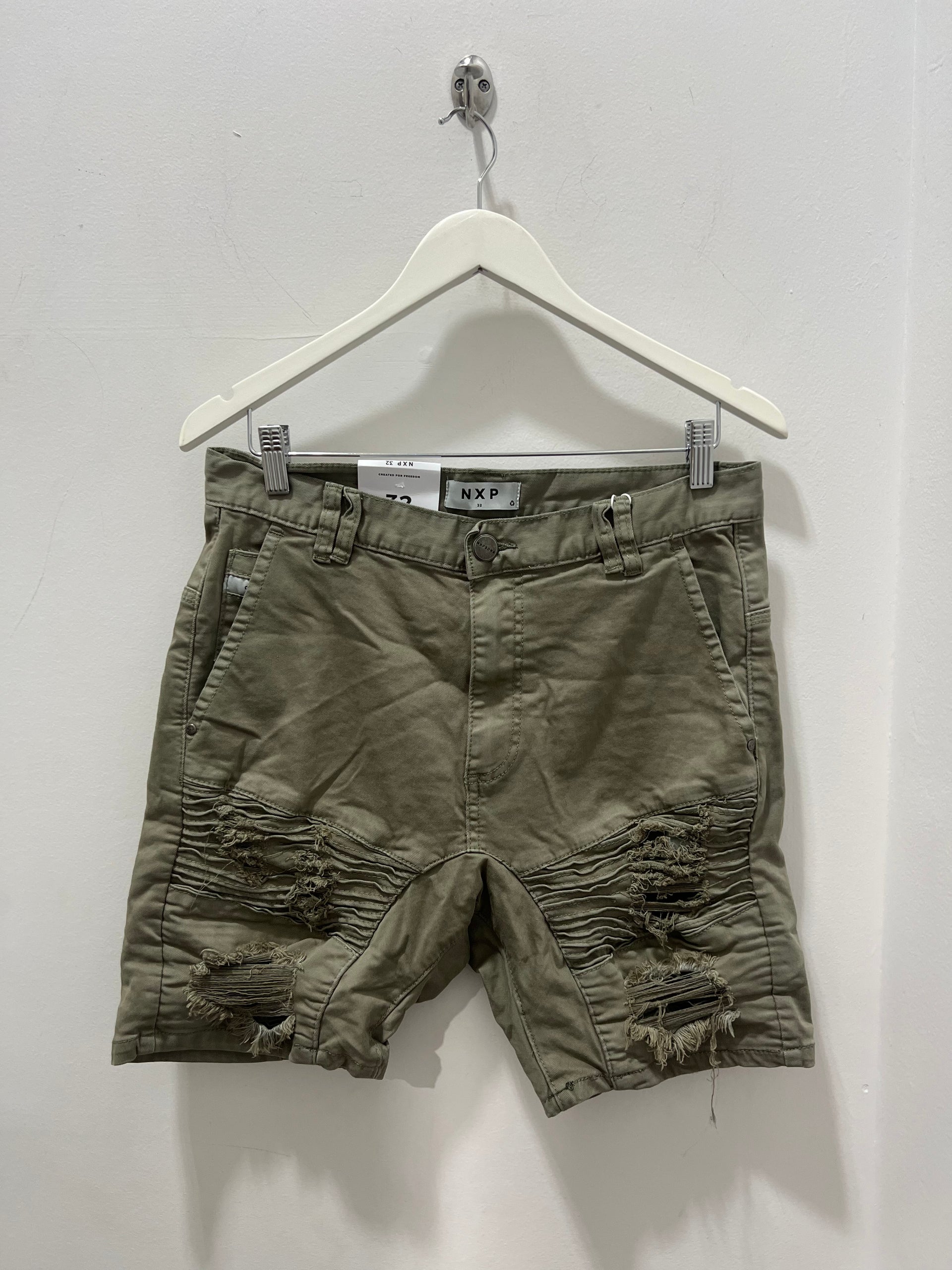 HELLCAT DENIM SHORT - KHAKI