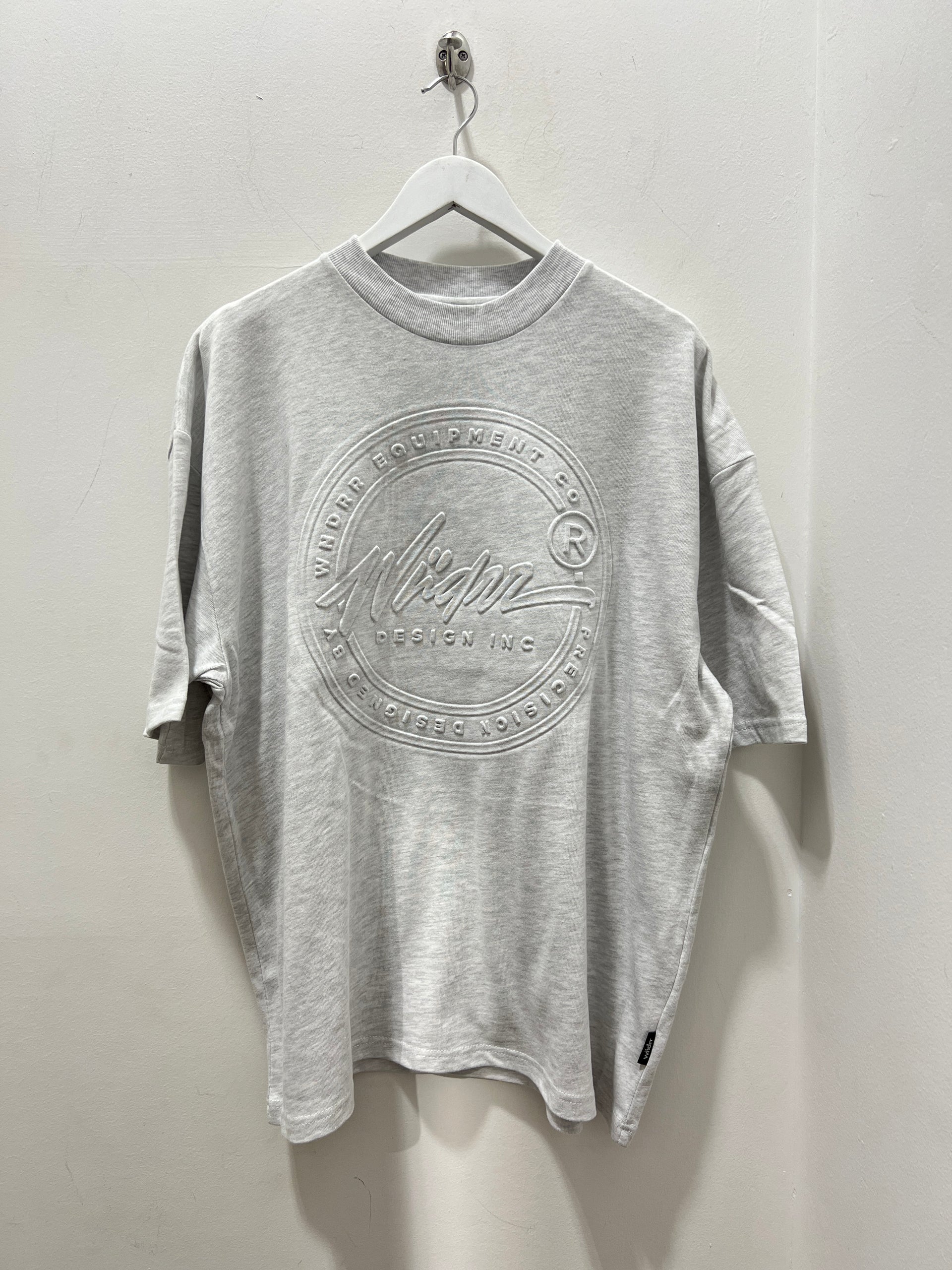 FULL PRESS HEAVY WEIGHT TEE - WHITE MARLE