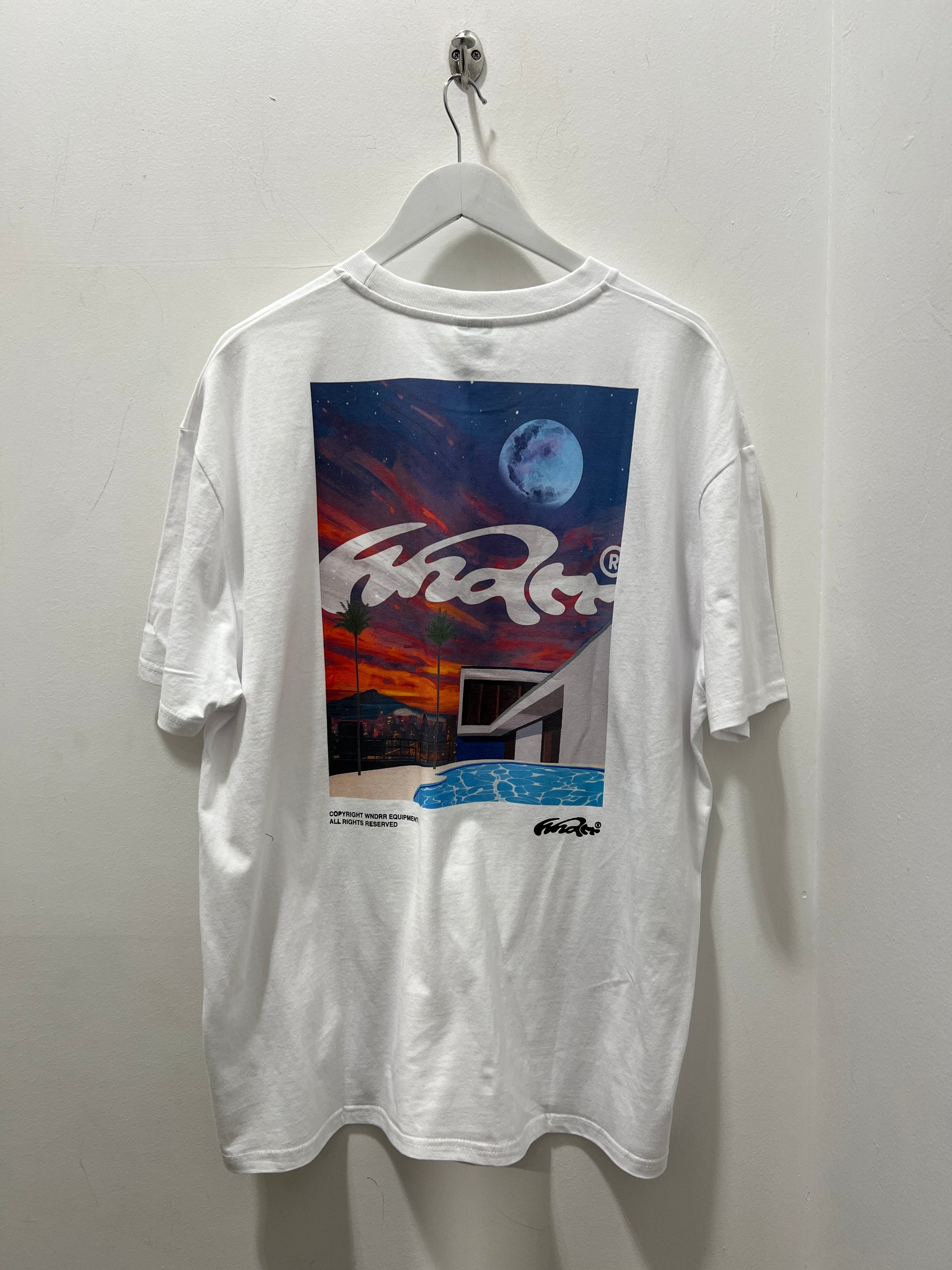 HOTEL POOL BOX FIT TEE - WHITE