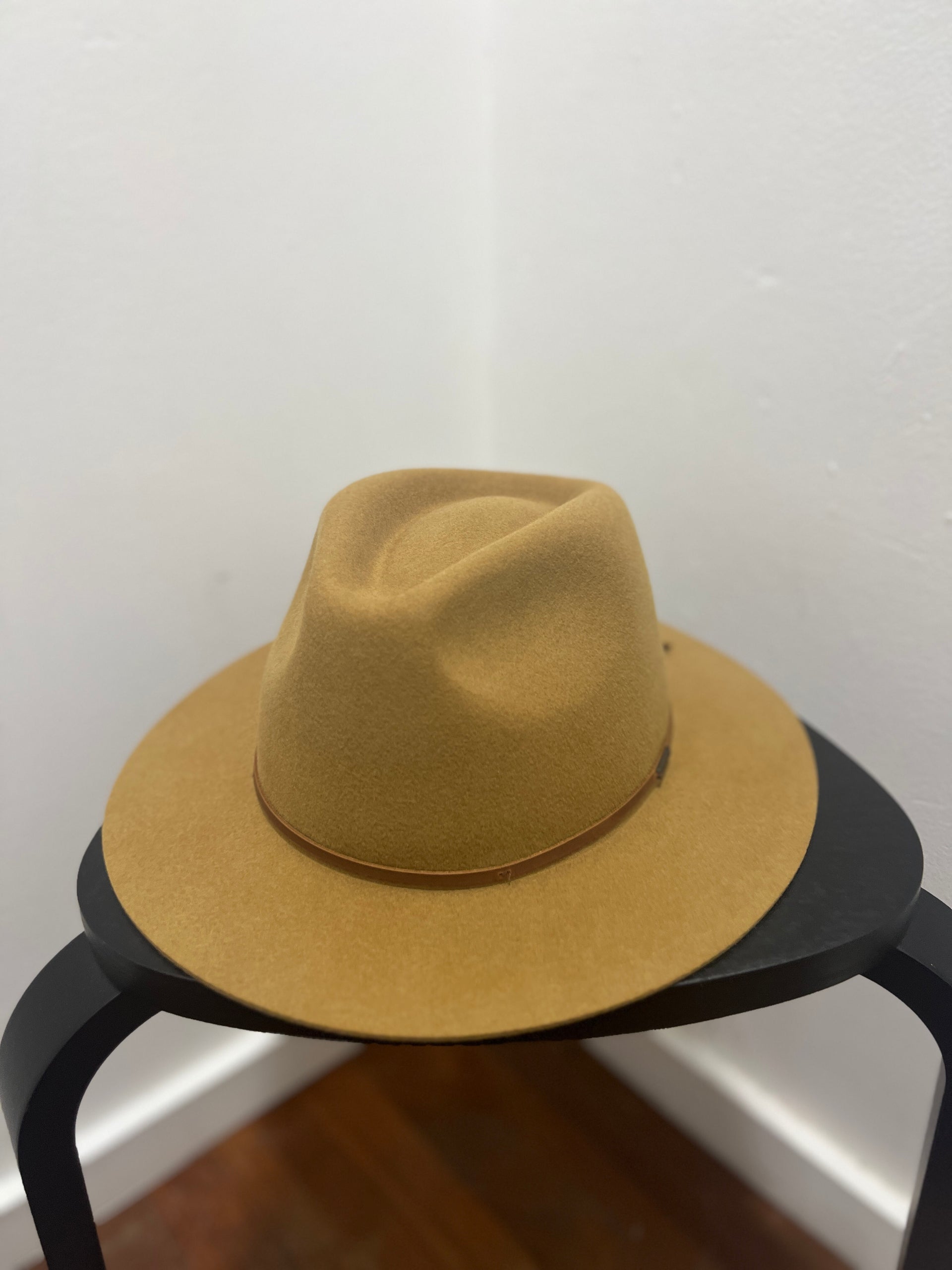 WESLEY PACKABLE FEDORA - GOLDEN BROWN