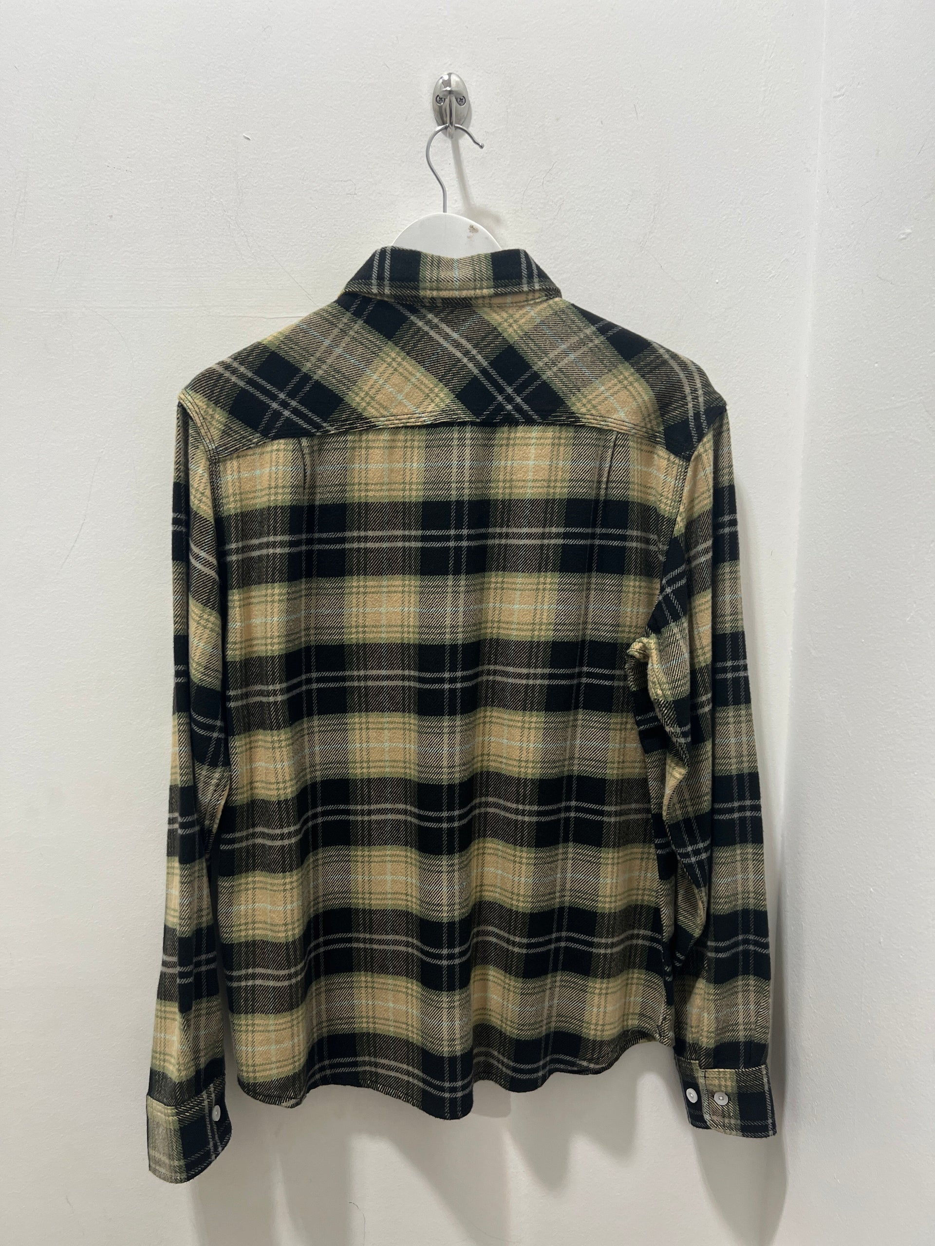 BOWERY LS FLANNEL  BLK/SAND/OLIVE SURPLUS