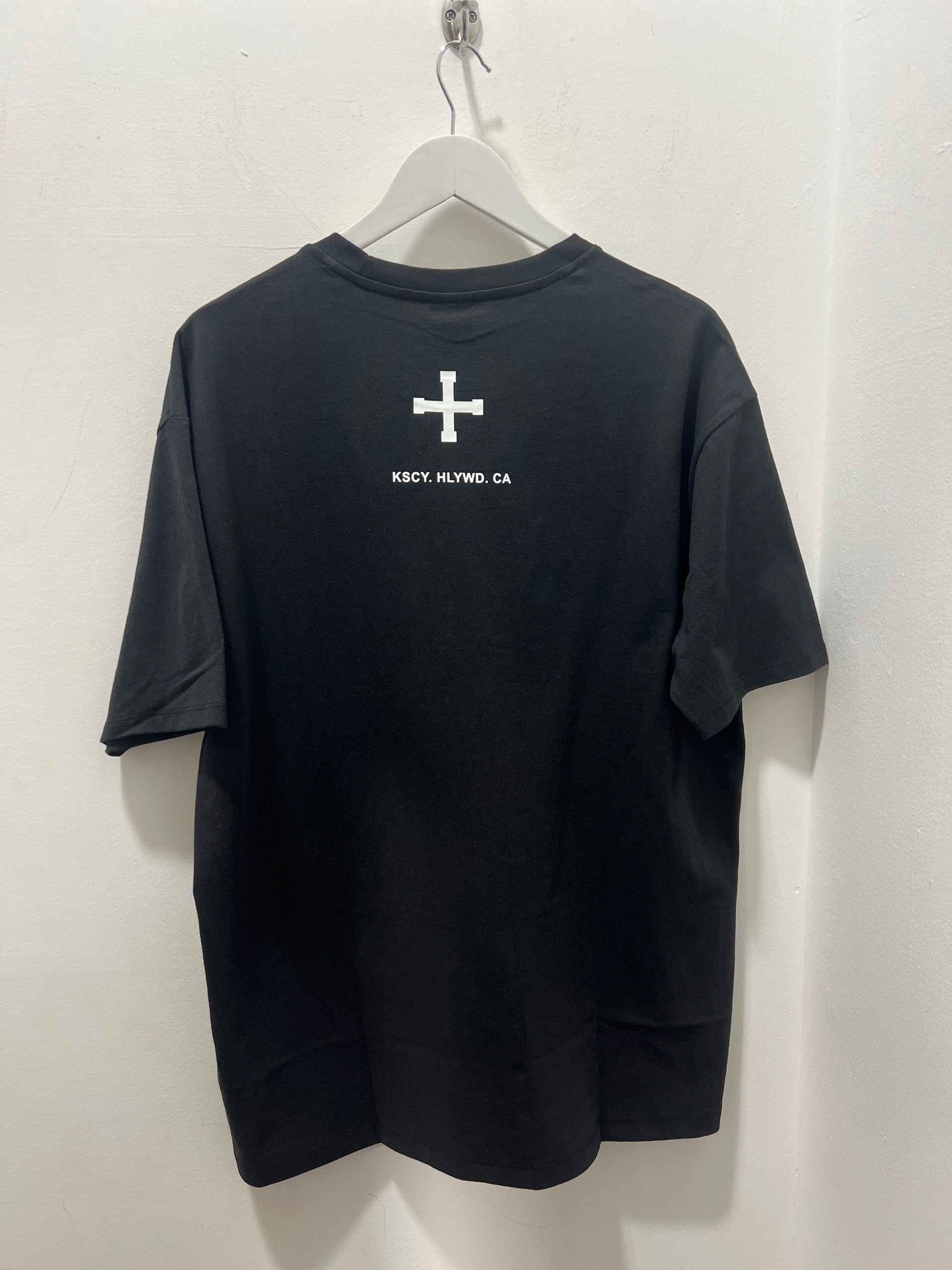 FRESNO HEAVY BOX FIT TEE - BLACK