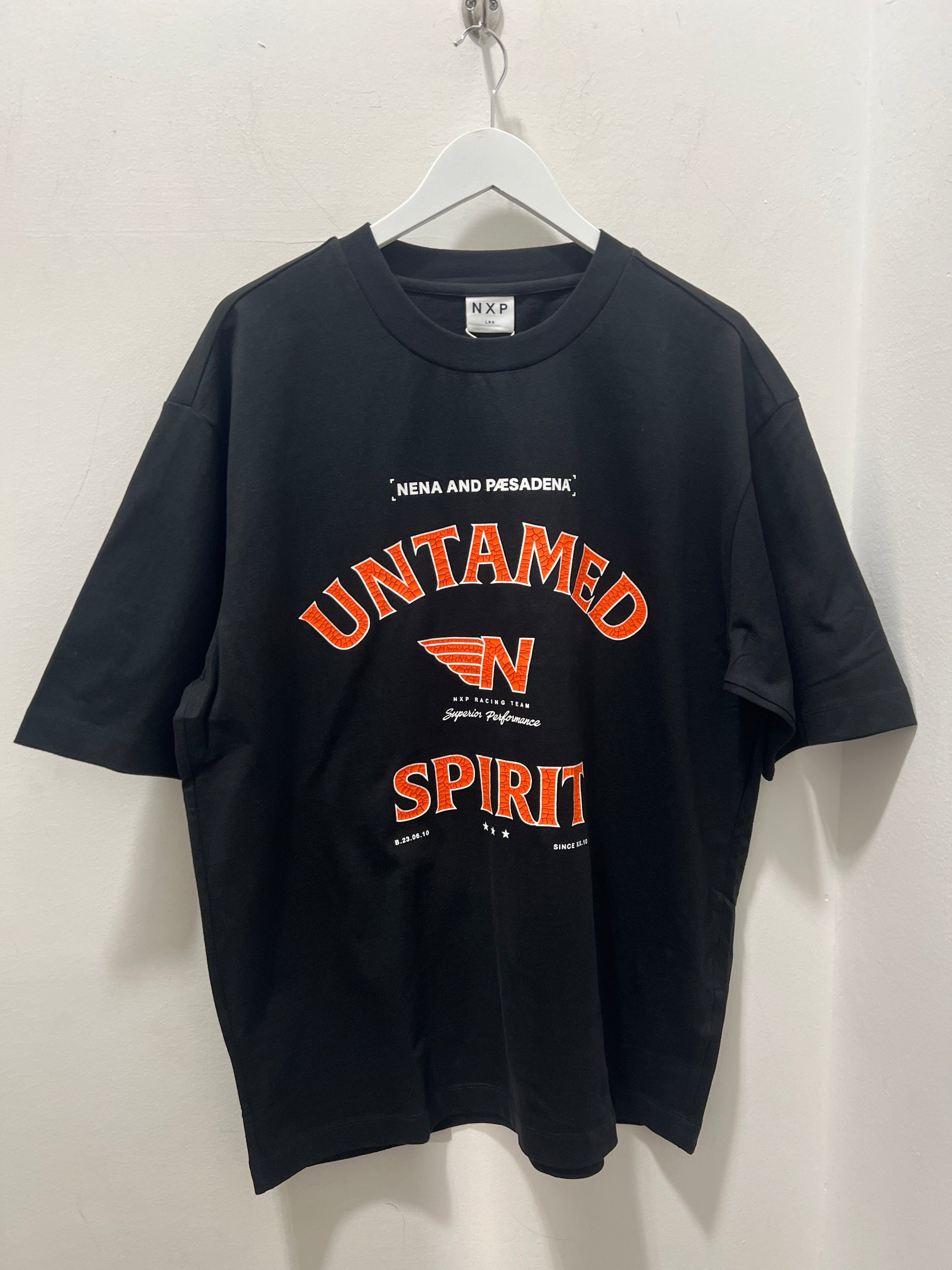 UNTAMED HEAVY OVERSIZED TEE - JET BLACK