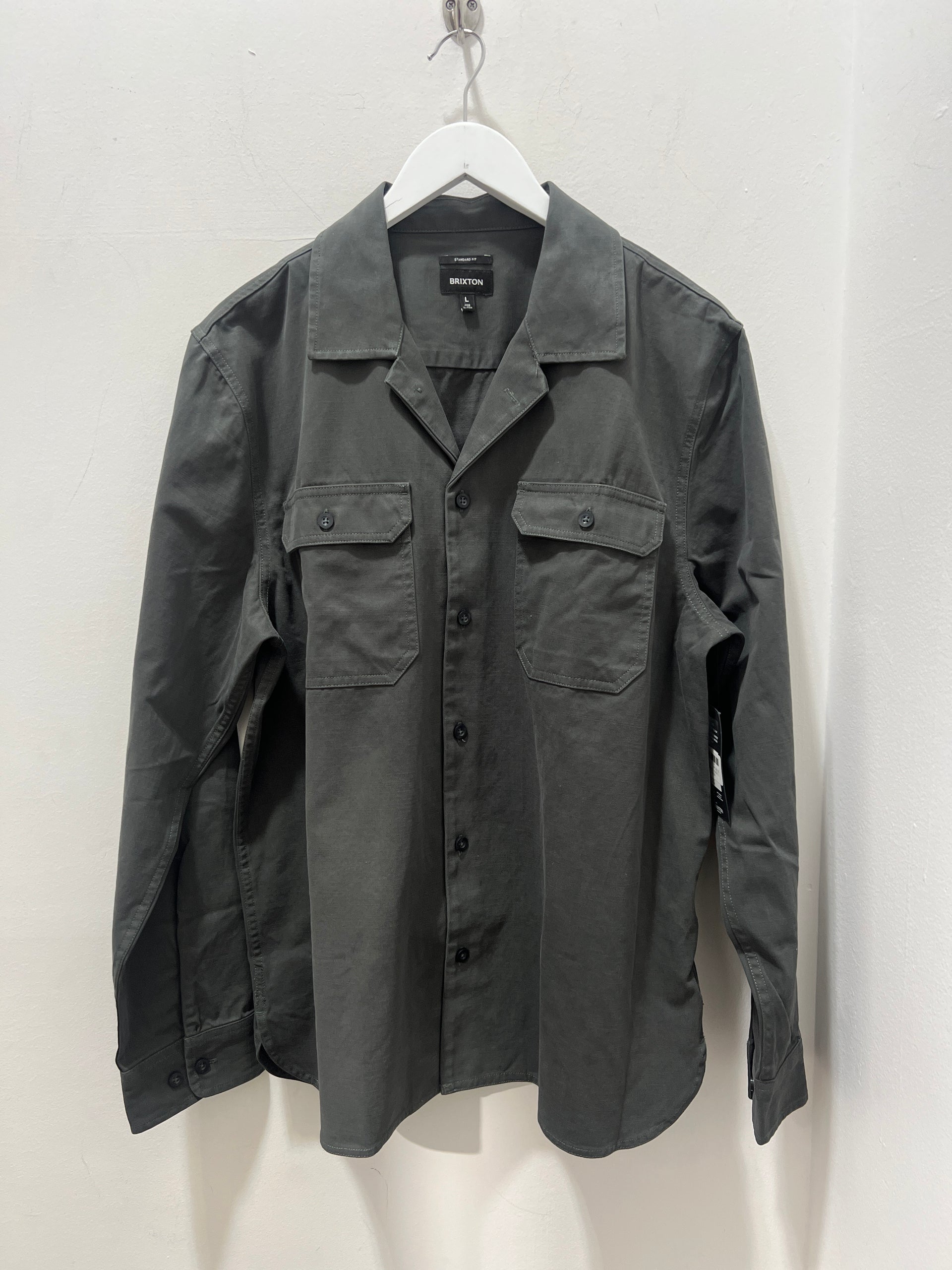 BOWERY SURPLUS LS OVERSHIRT - WASHED BLACK