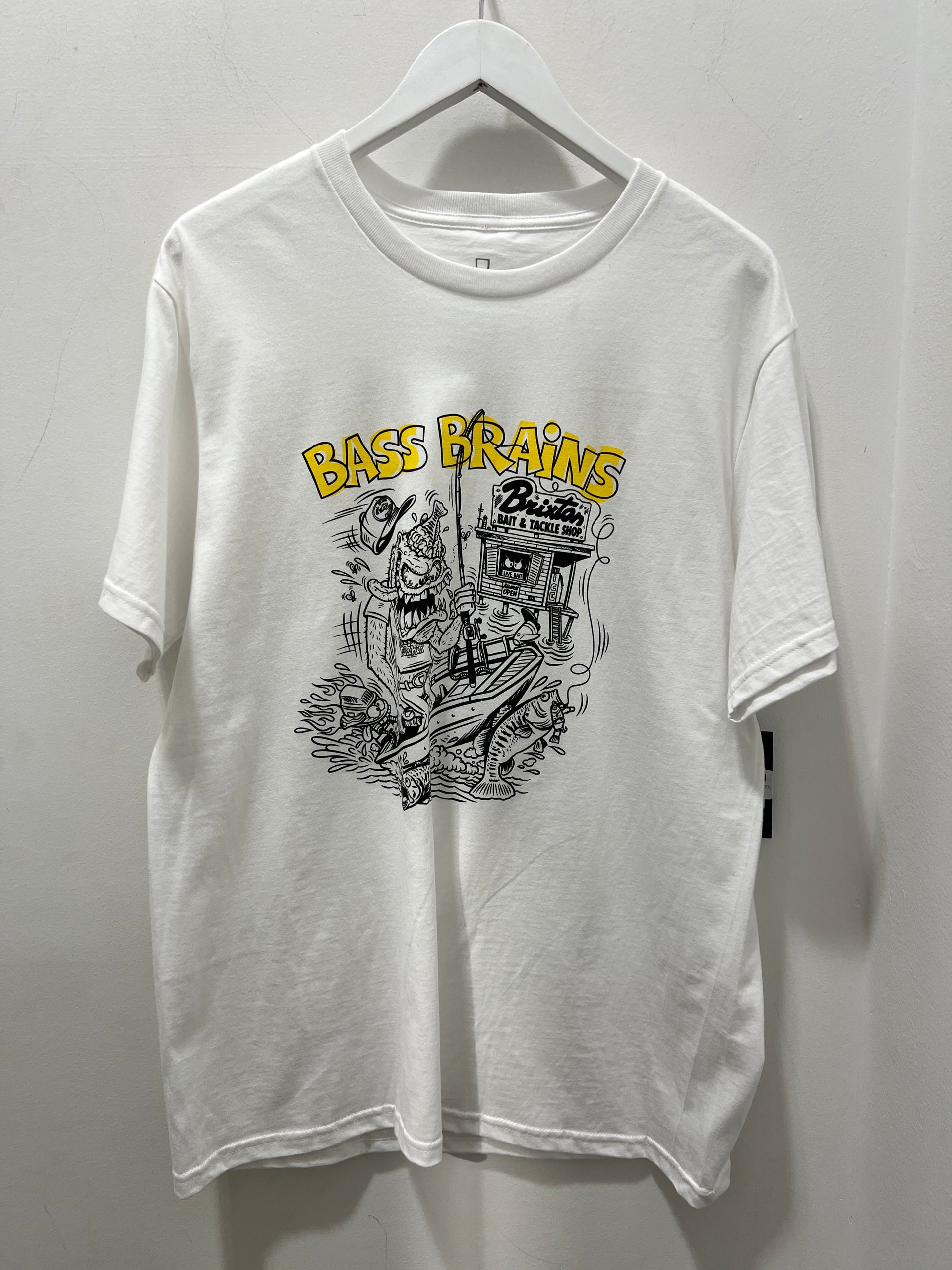 BASS BRAINS MONSTER SS TEE - WHITE