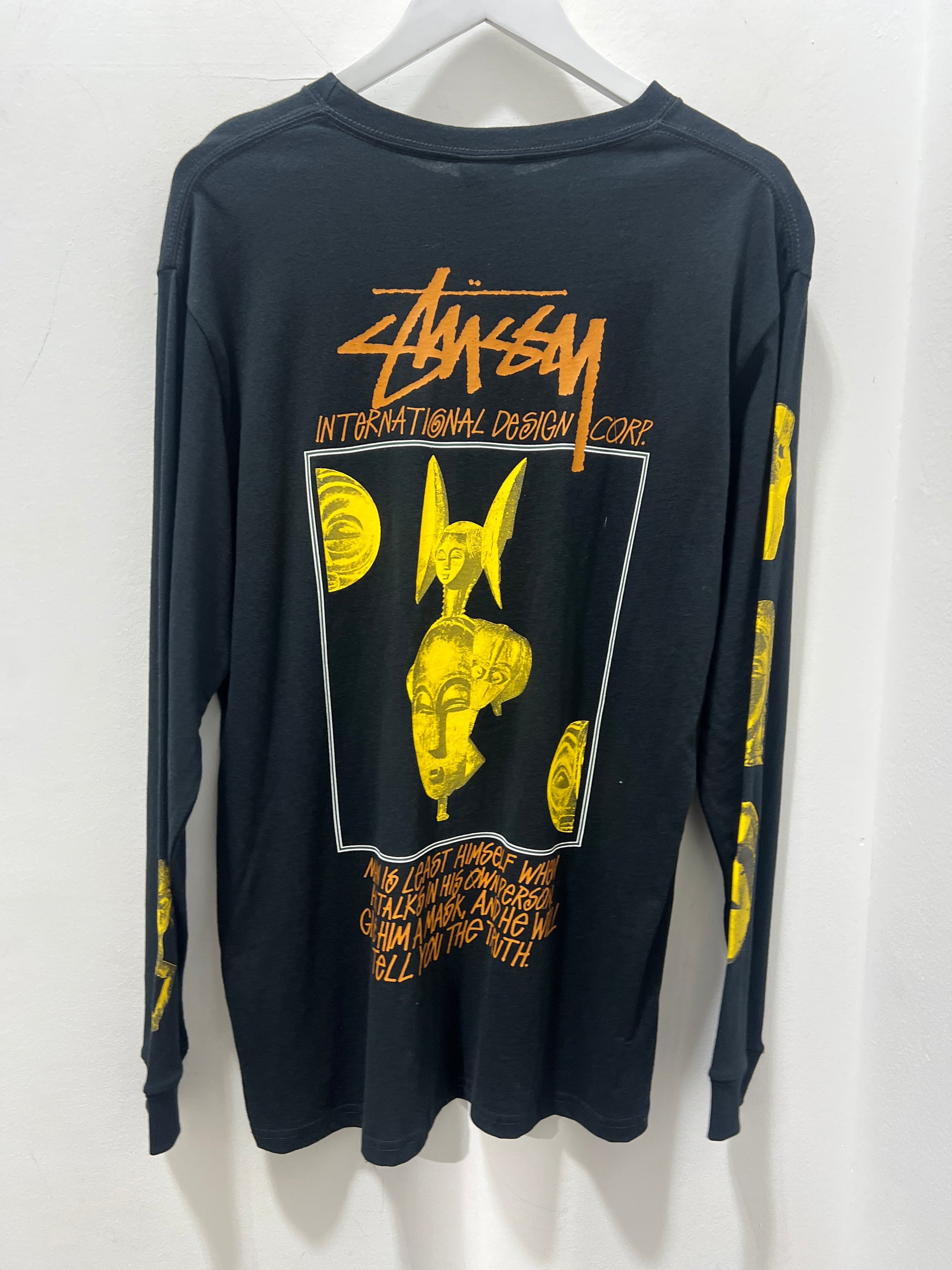 MASKED LS TEE - BLACK