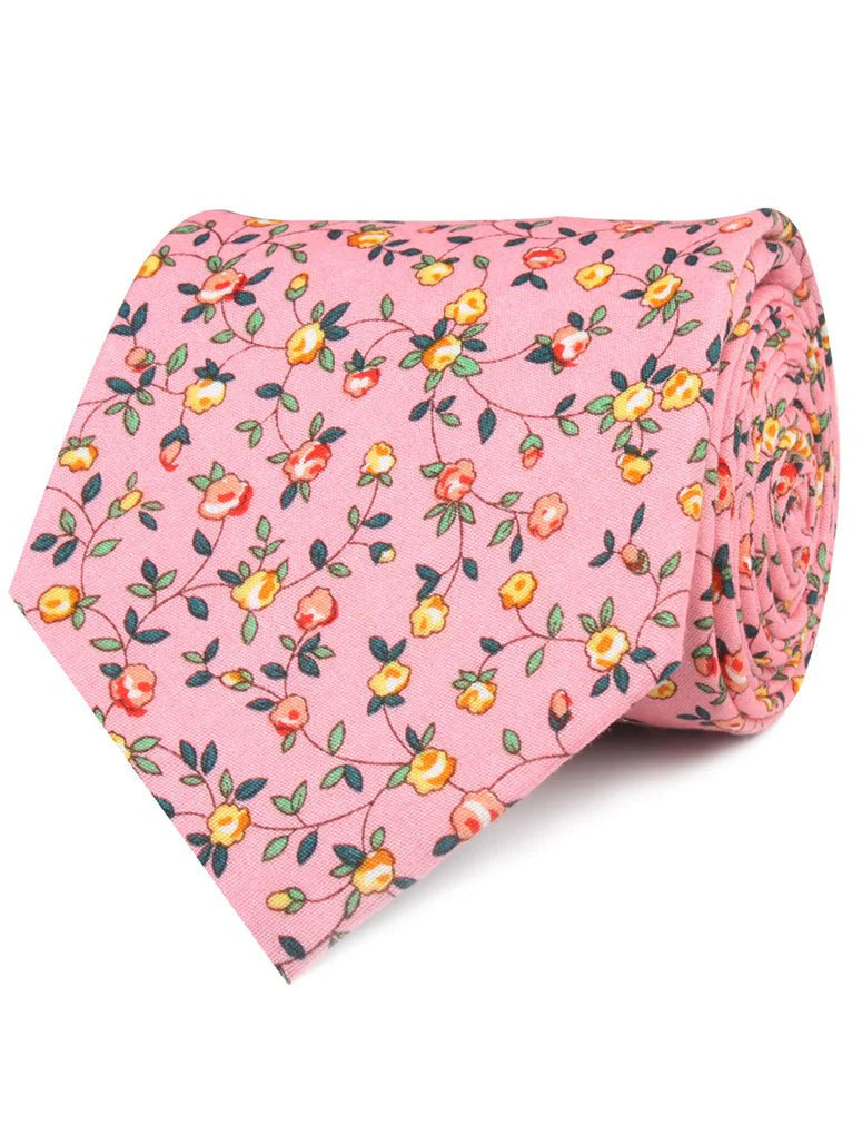 JE SUIS MALADE FLORAL NECKTIE C549