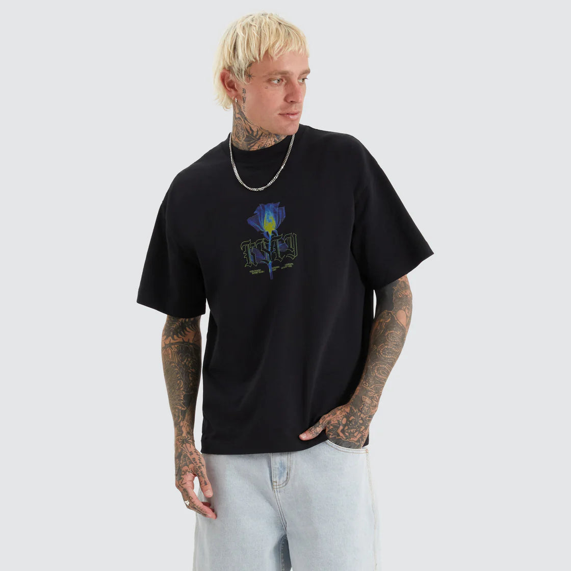 FAINTED STREET TEE ANTHRACITE BLACK