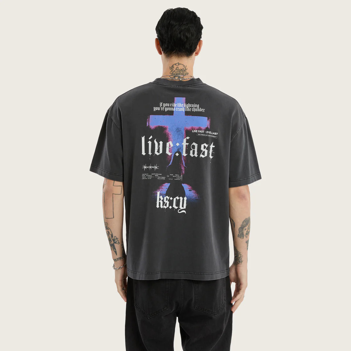 THUNDER STREET TEE PIGMENT BLACK