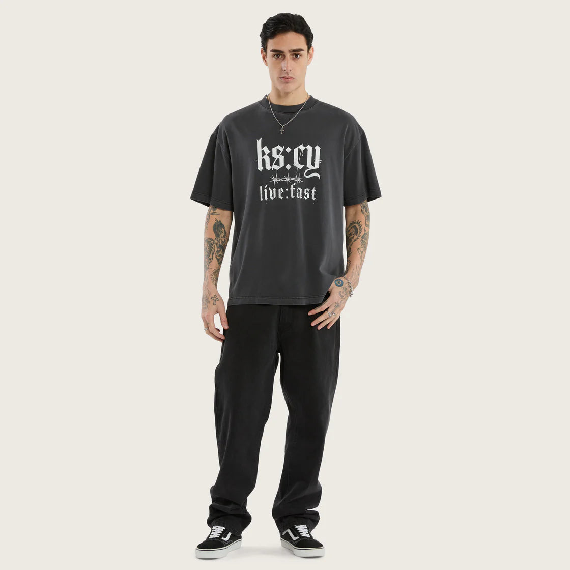 THUNDER STREET TEE PIGMENT BLACK