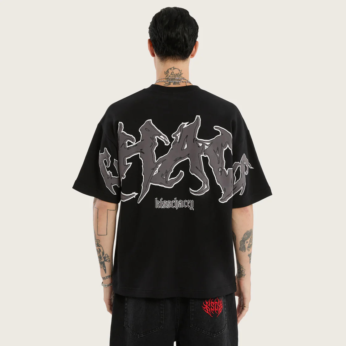 MELT LOOPBACK STREE TEE BLACK