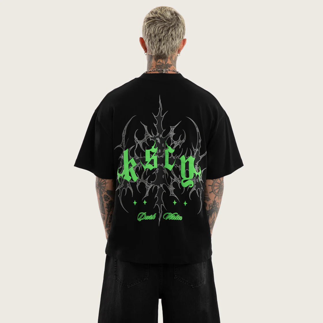 SAWTOOTH STREET TEE JET BLACK