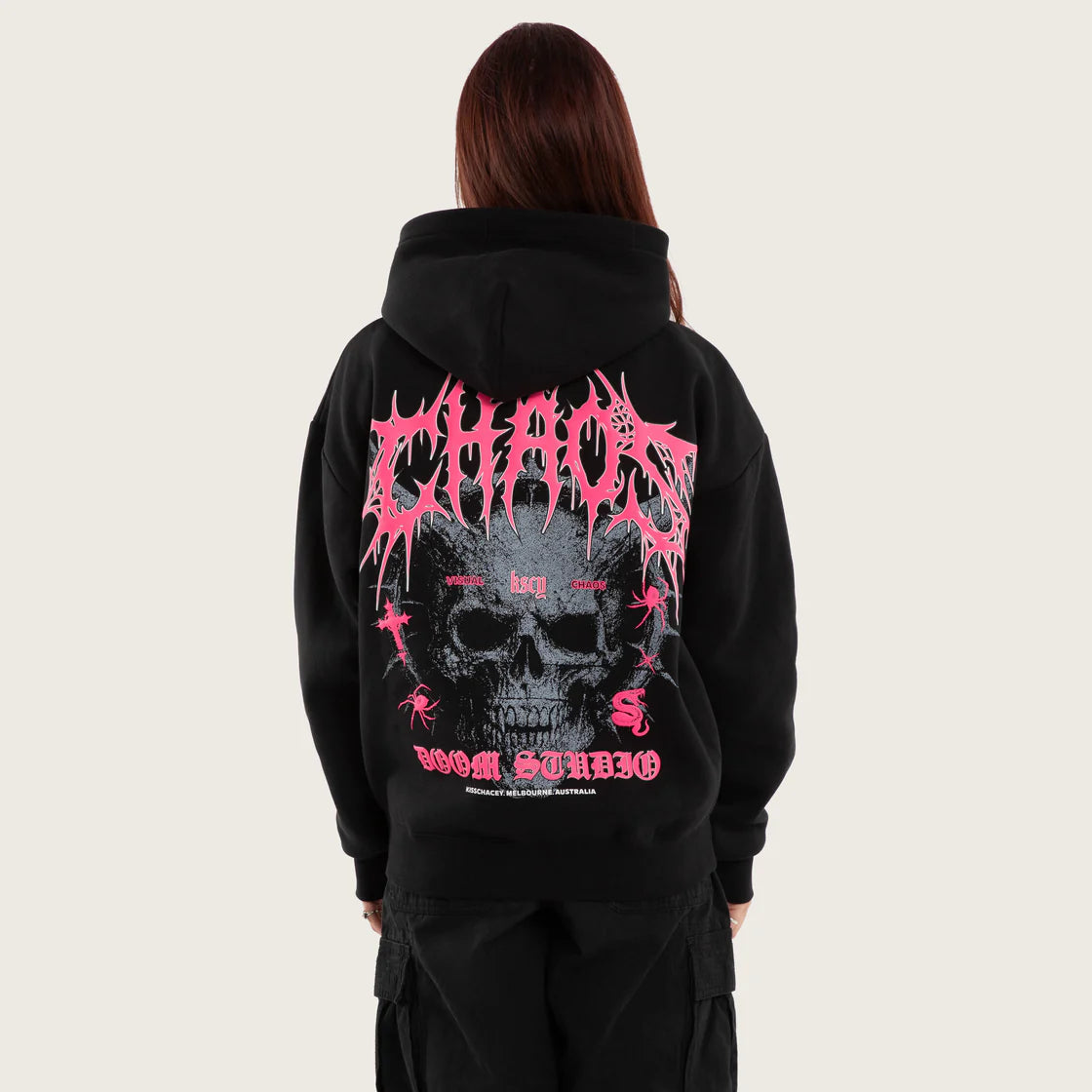 GLITCH HOOD BLACK