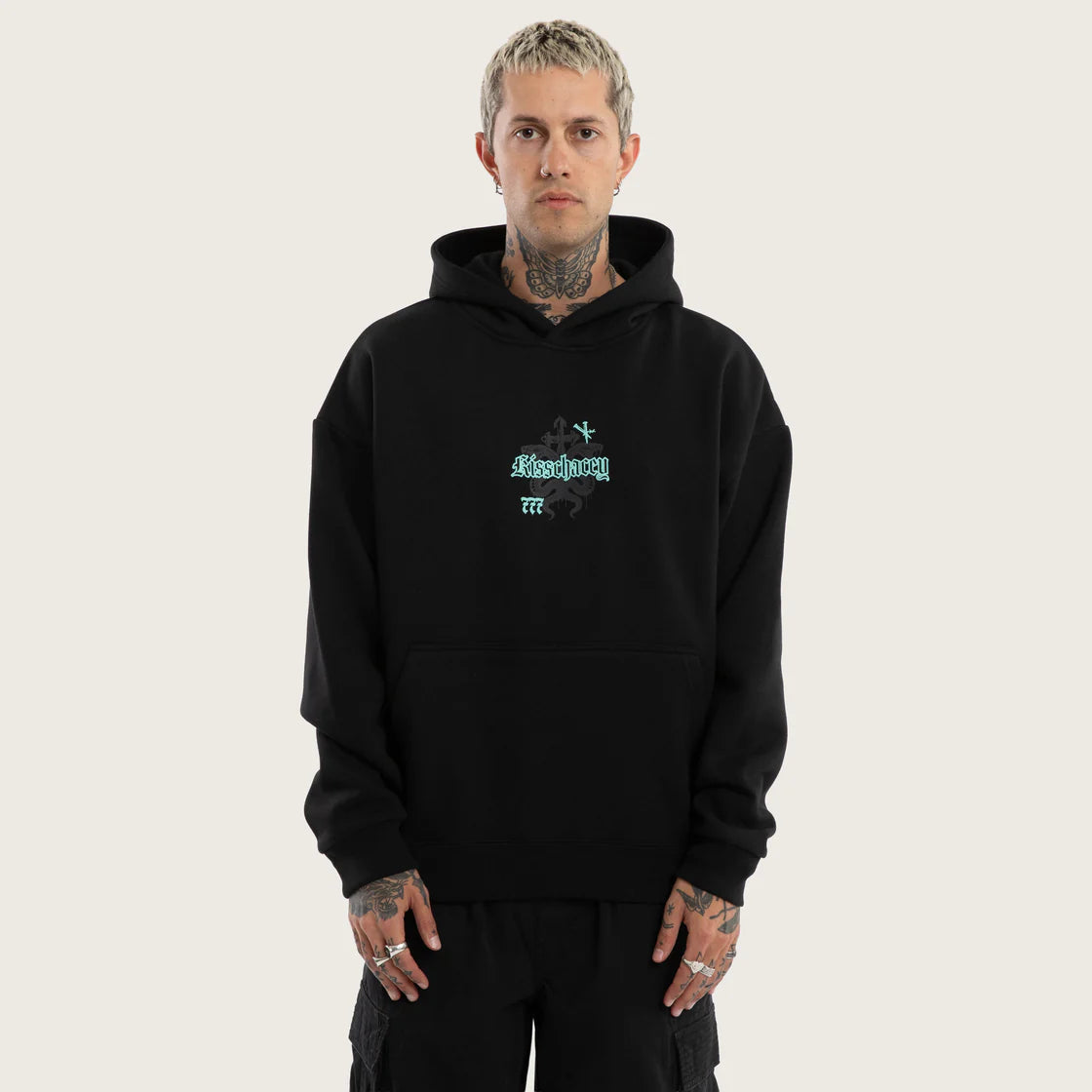 DESPAIR OVERSIZED HOOD BLACK
