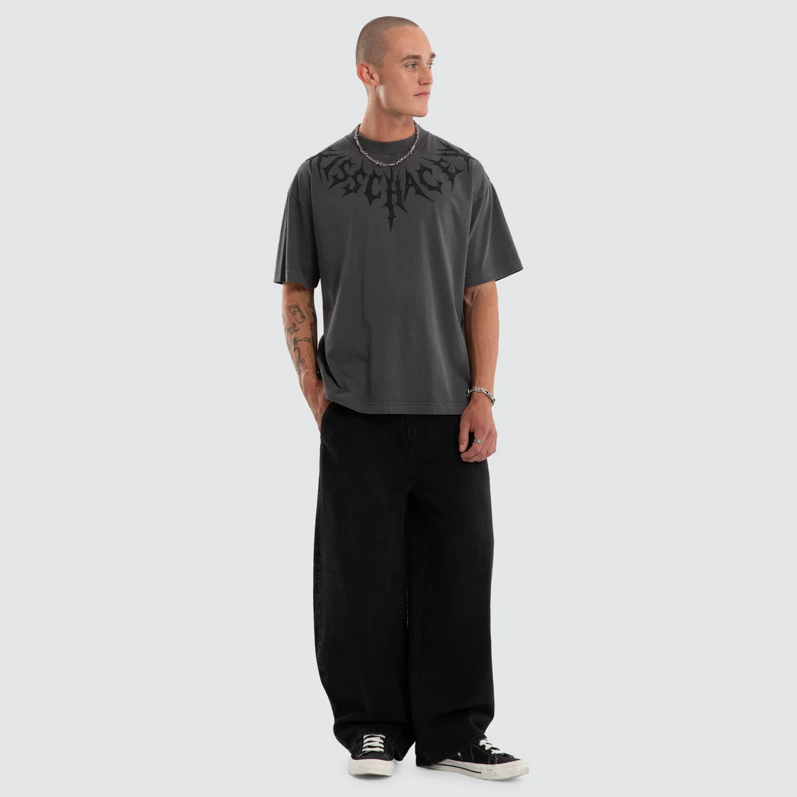 SAGA STREET TEE ASPHALT