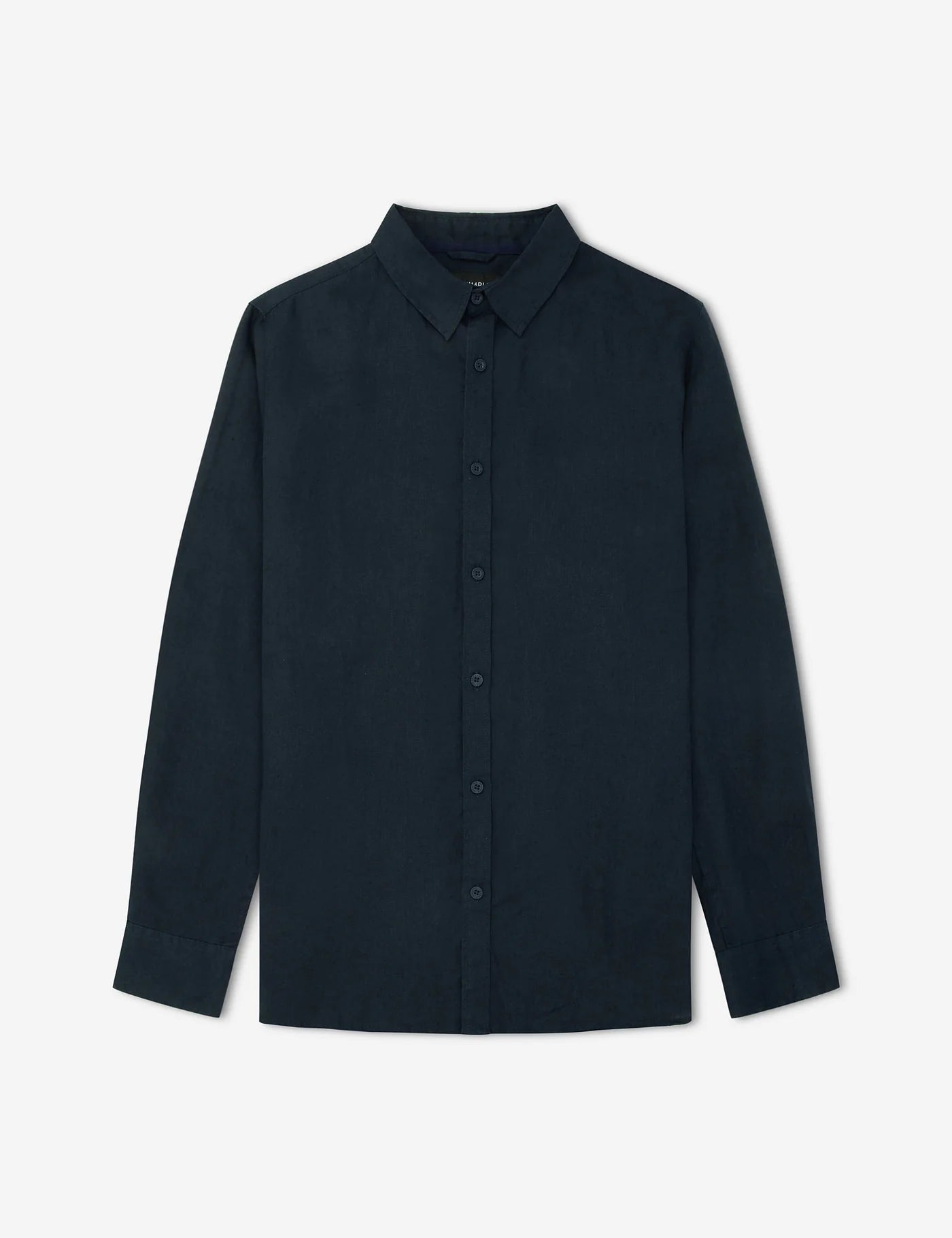 LINEN LS SHIRT NAVY