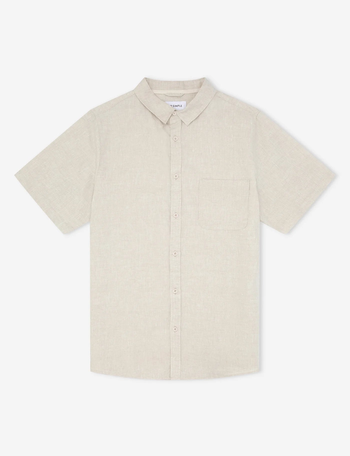 LINEN SS SHIRT  NATURAL