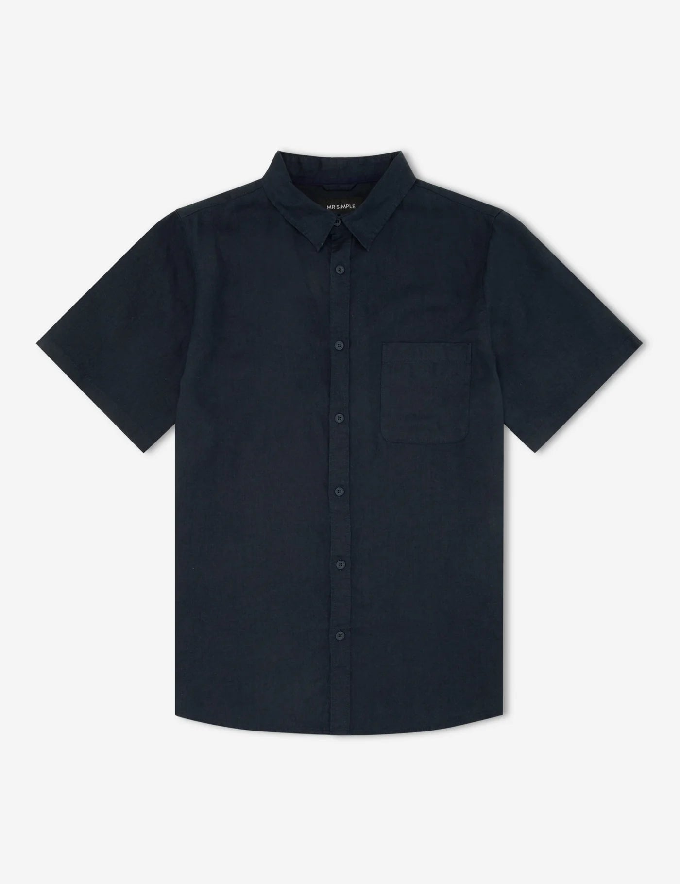 LINEN SS SHIRT NAVY