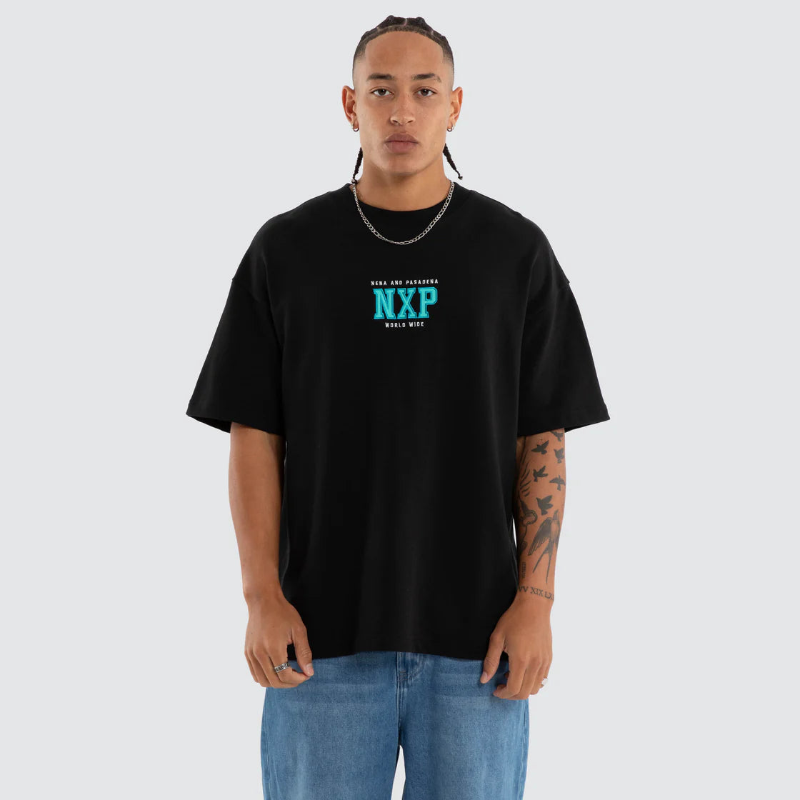 WEST LOOPBACK RAPTOR TEE BLACK