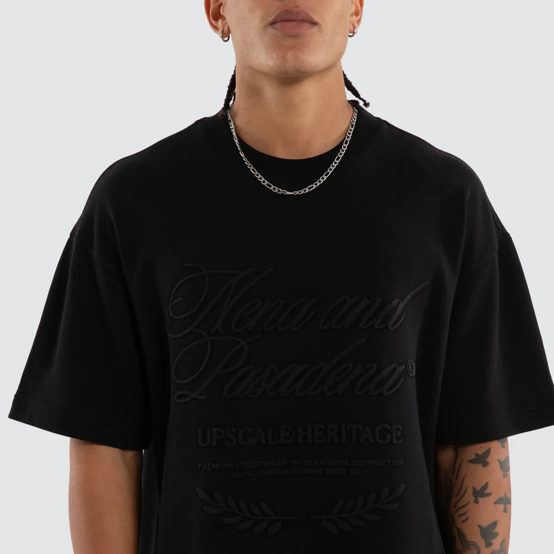 DRAEKON LOOPBACK RAPTOR TEE BLACK