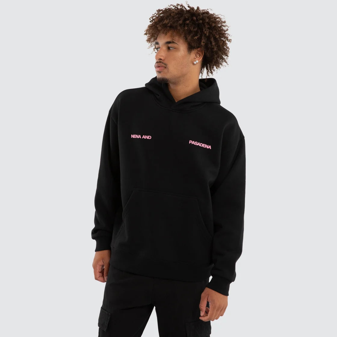 NEONIX RELAXED FIT HOOD BLACK