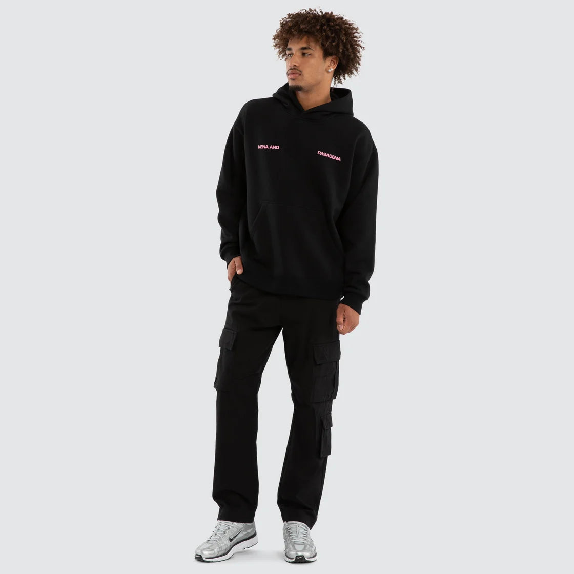 NEONIX RELAXED FIT HOOD BLACK
