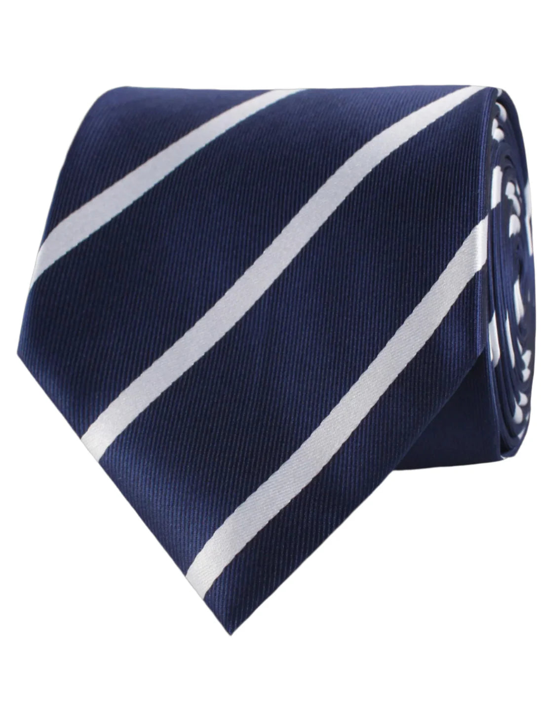 NAVY BLUE PENCIL STRIPE TIE M278