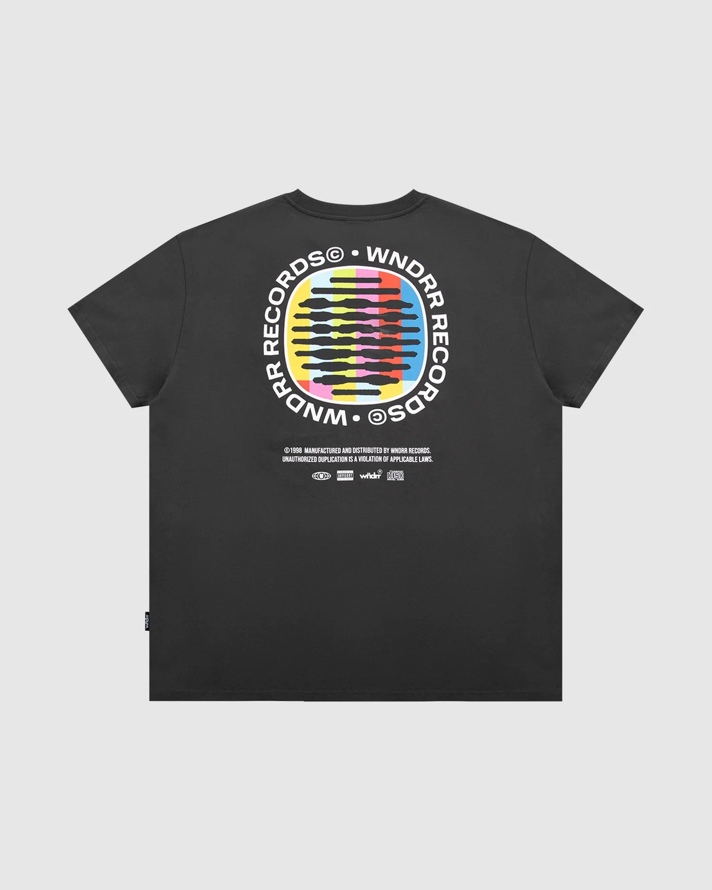 NO SIGNAL BOX FIT TEE FADED BLACK