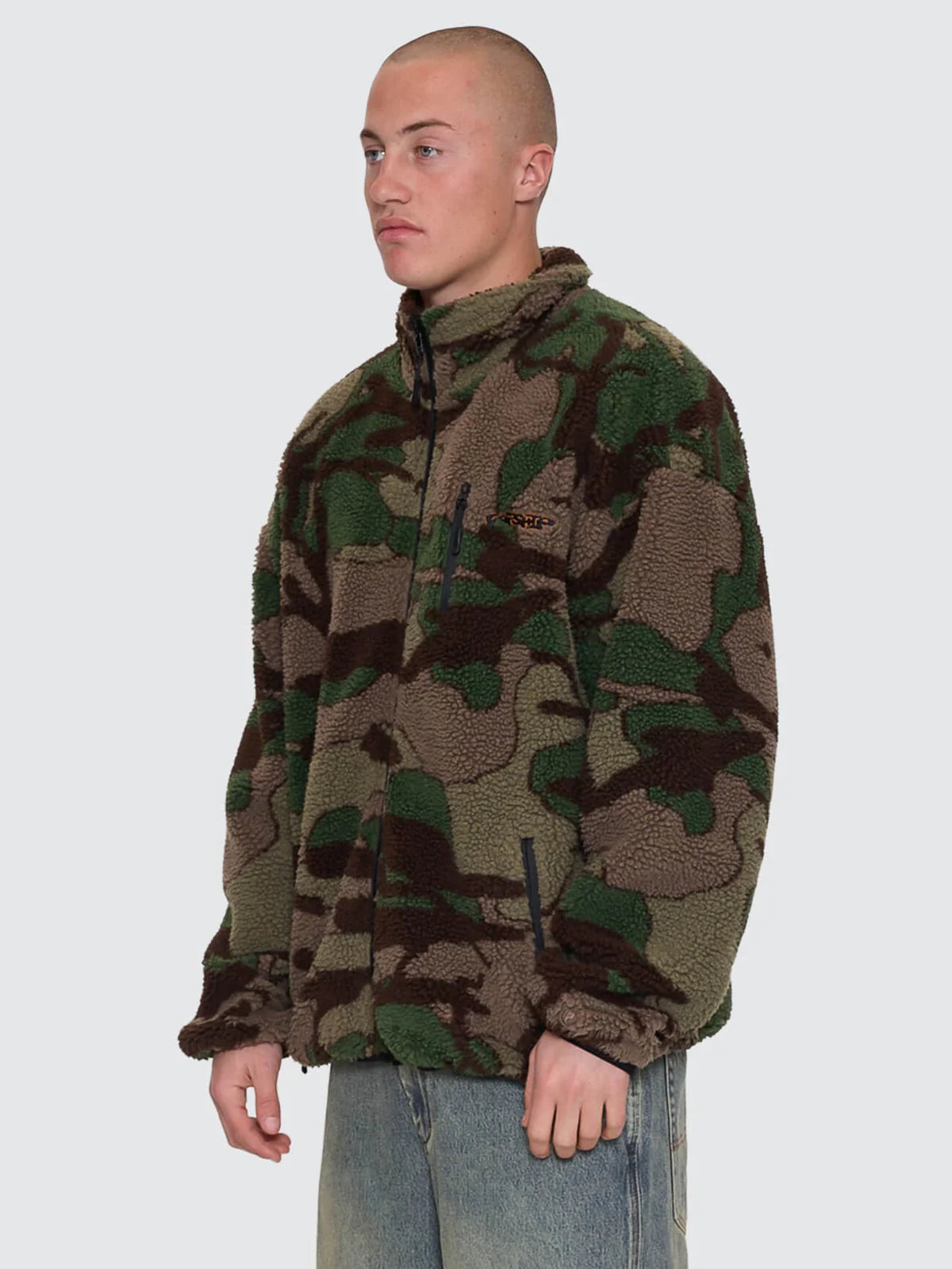 PLAIN SIGHT SHERPA JACKET CAMO GREEN
