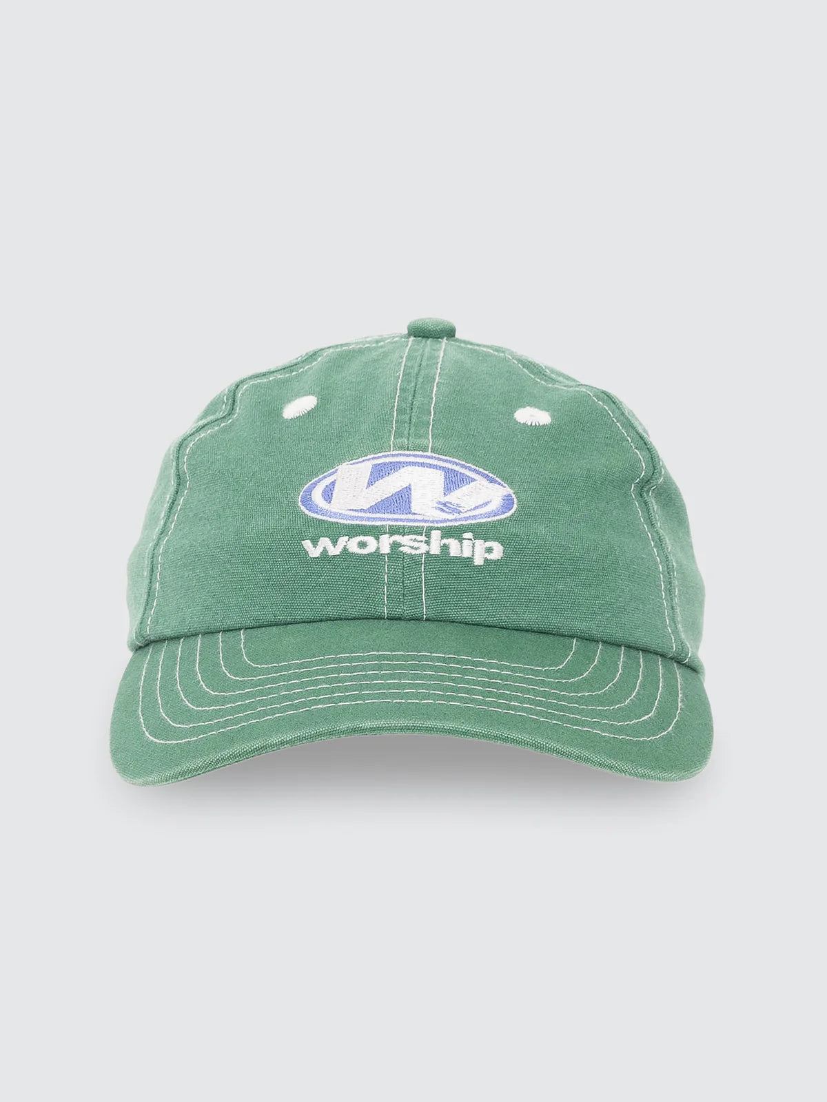 SONIC 6 PANEL CANVAS HAT EDEN GREEN