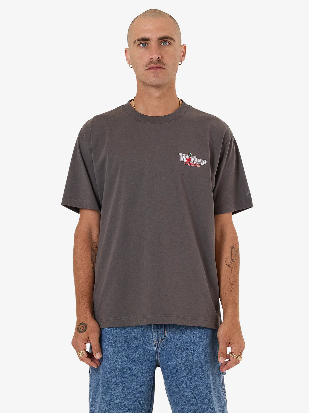 GLAZED AND CONFUSED TEE WORN BLACK