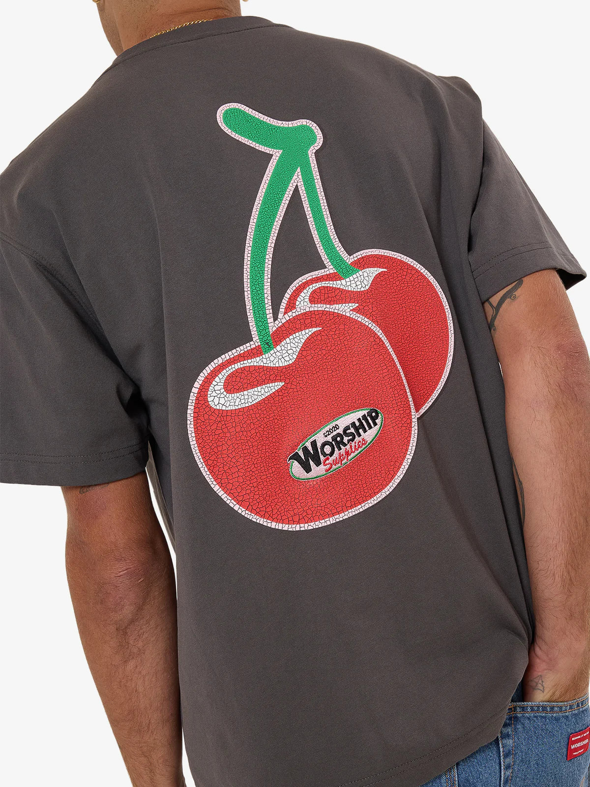 GLAZED AND CONFUSED TEE WORN BLACK