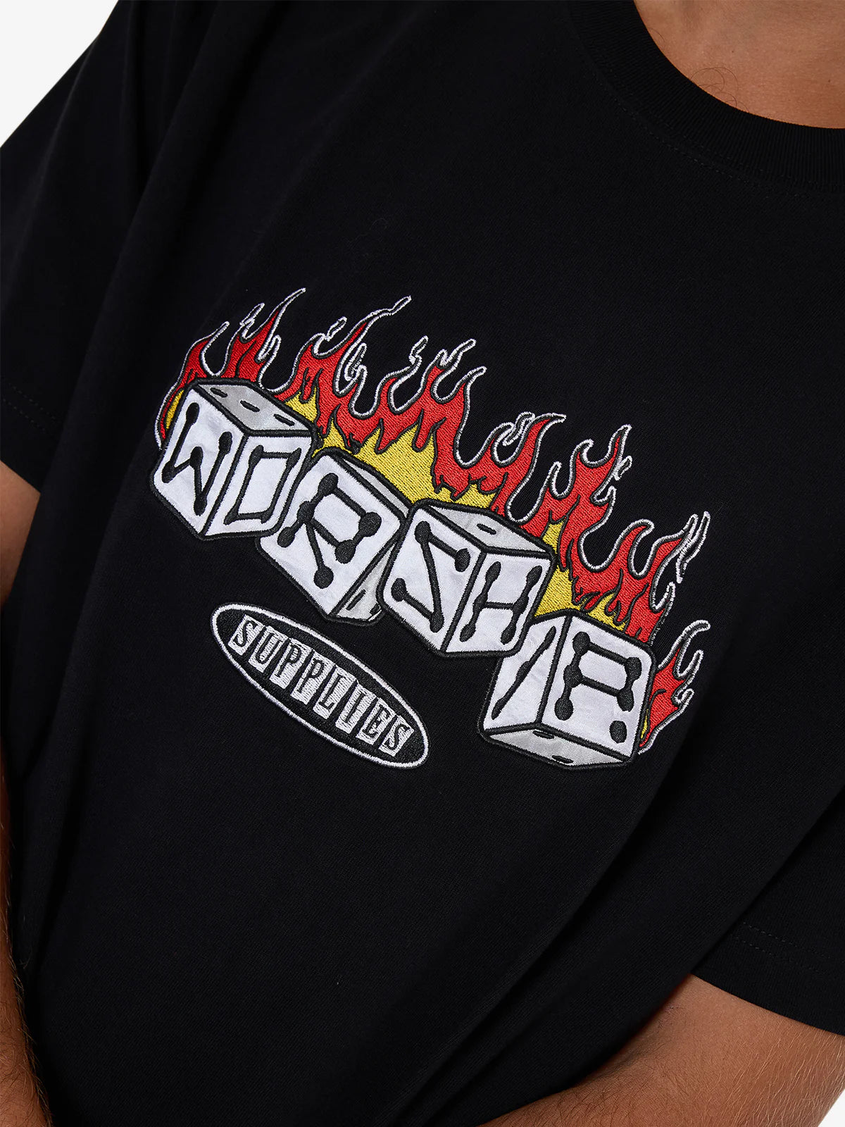 SNAKE EYES EMBRO TEE BLACK
