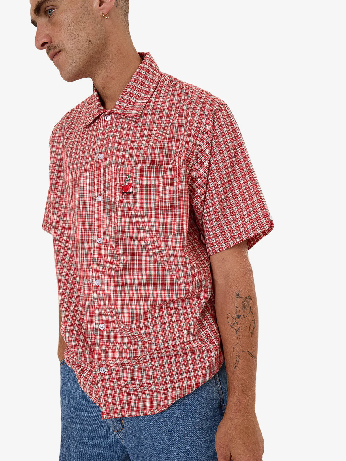 GLAZED AND CONFUSED SS SHIRT CHERRY RED