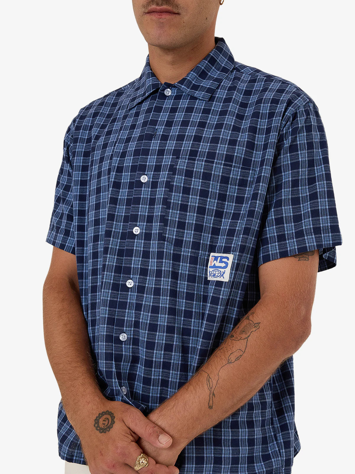 REMOVAL SS SHIRT BELL AIR BLUE