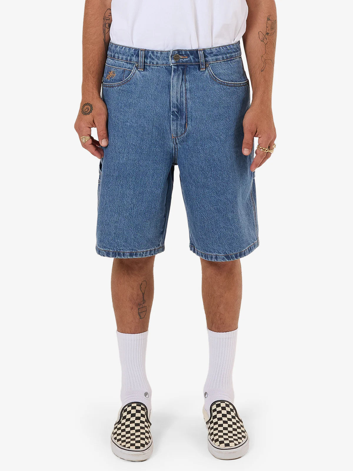 GLAZED AND CONFUSED CARPENTER JEAN SHORT SKY HIGH BLUE