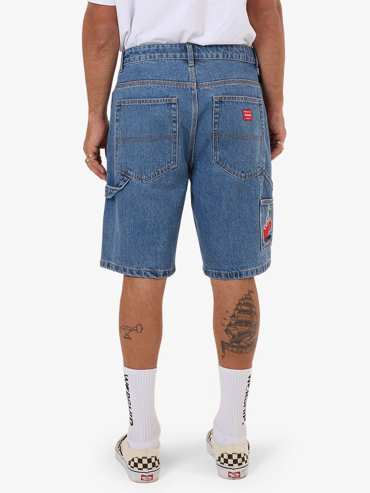 GLAZED AND CONFUSED CARPENTER JEAN SHORT SKY HIGH BLUE