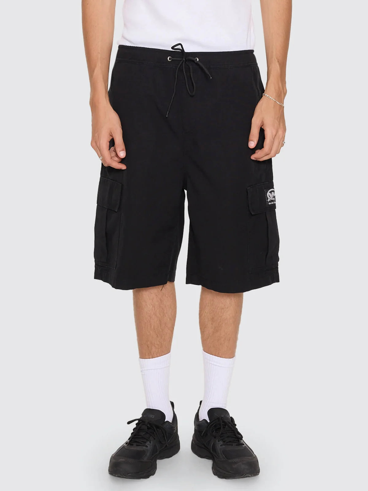 TOPPER ELASTIC CARGO SHORT BLACK