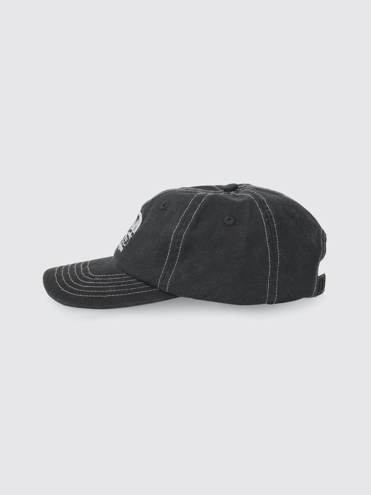 TOPPER 6 PANEL HAT WASHED BLACK