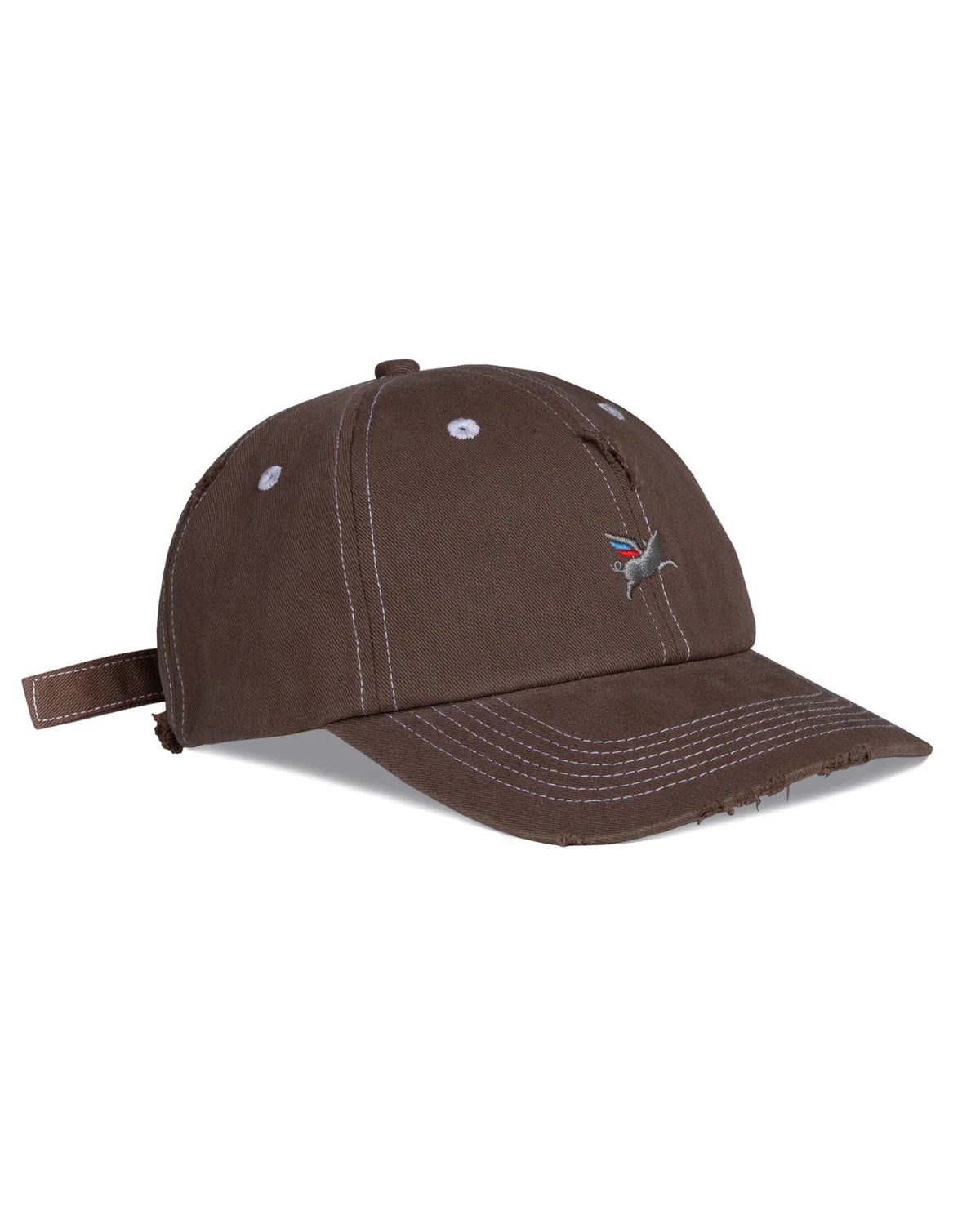 PIGASUS DAD CAP WASHED BROWN