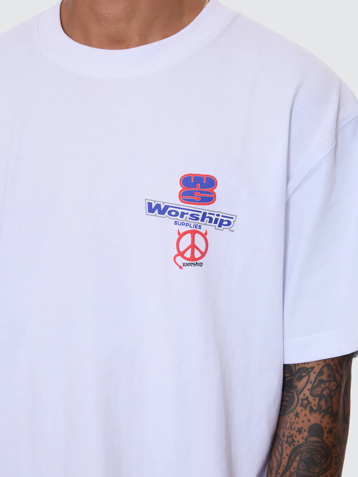 LOW GOES REGULAR FIT TEE WHITE