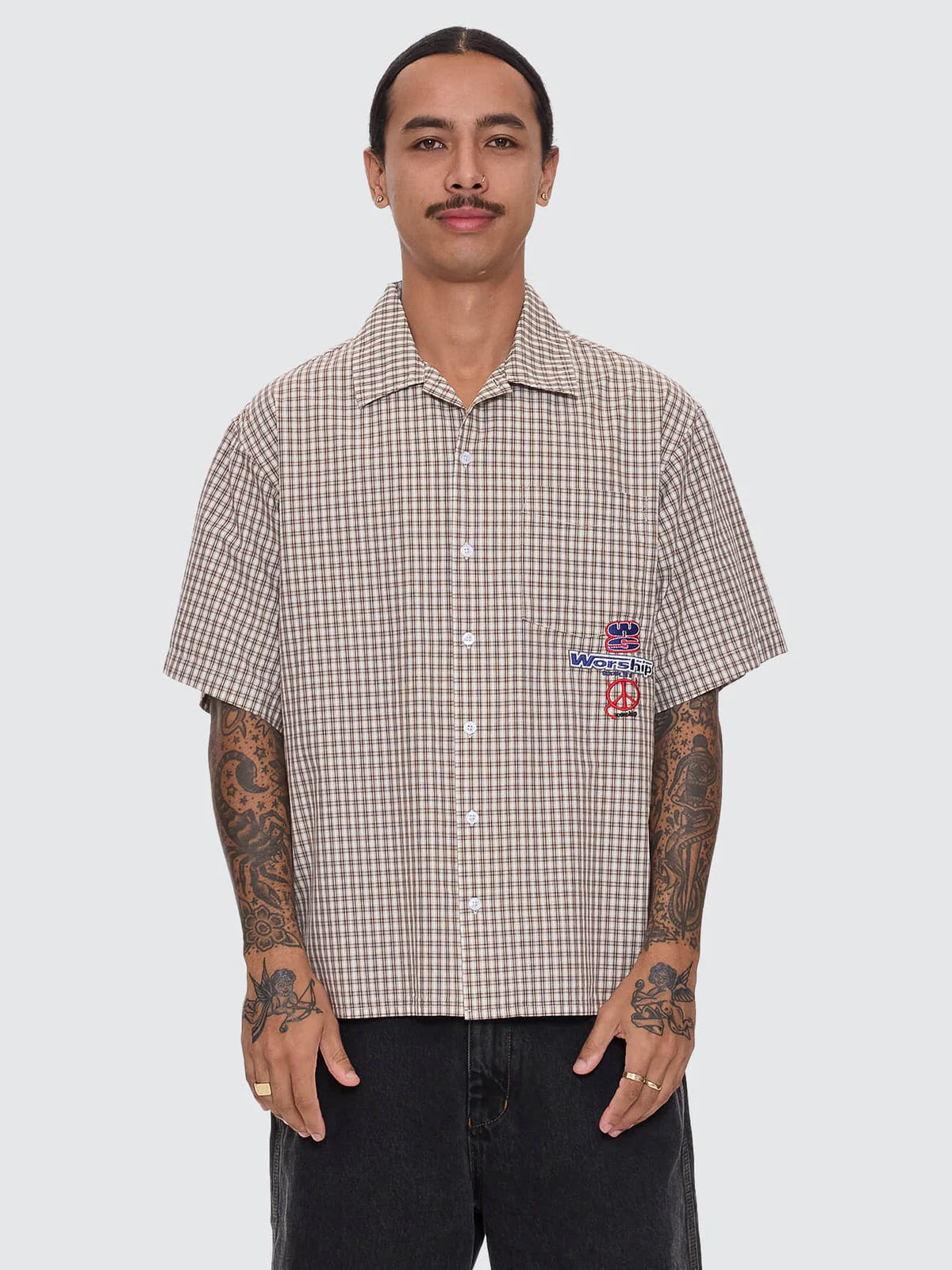 LOW GOES SS SHIRT BROWN
