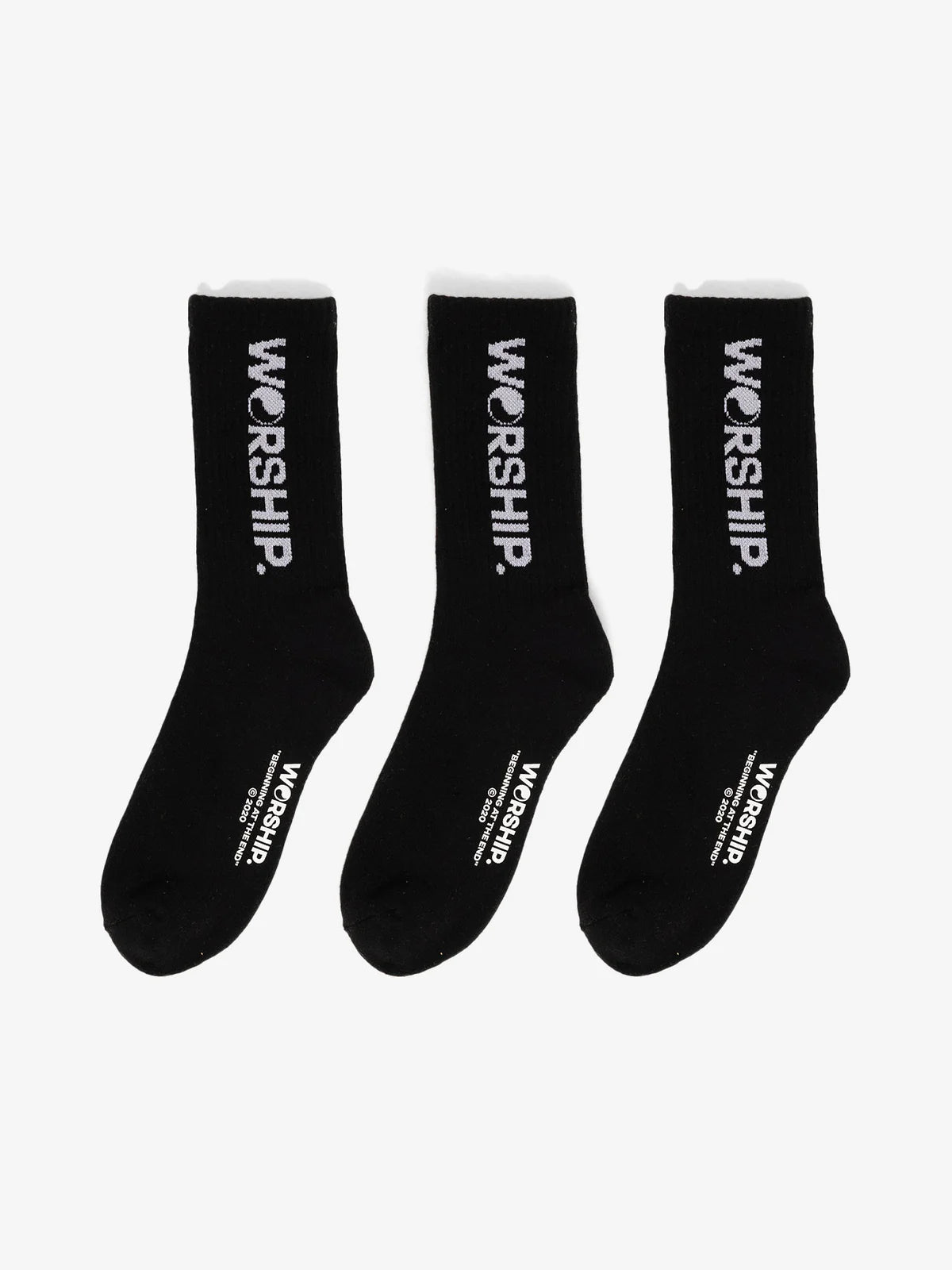 CORE SOCKS 3 PACK BLACK