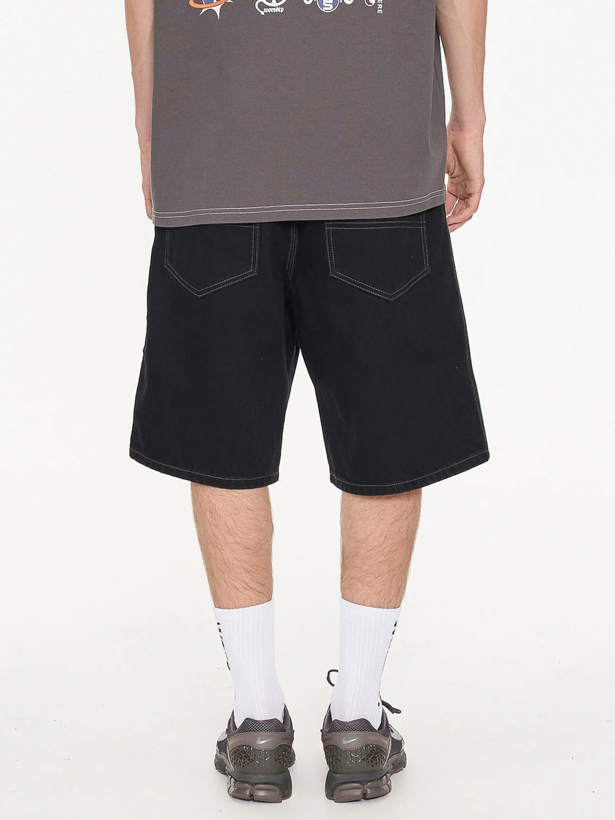 GRAND PRIX BIG DAWG JEAN SHORT WORSHIP BLACK