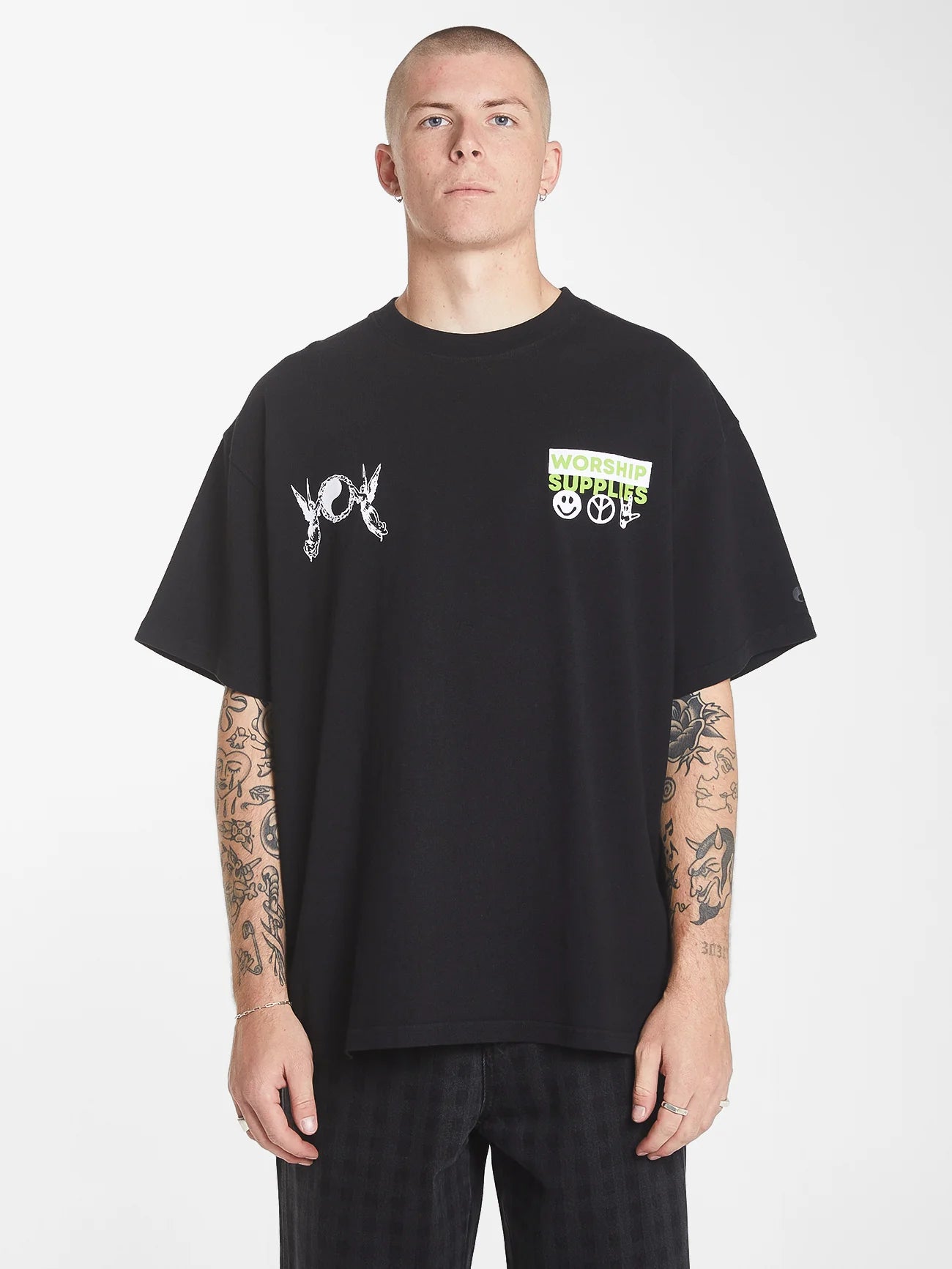 DAMNATION OVERSIZE TEE BLACK