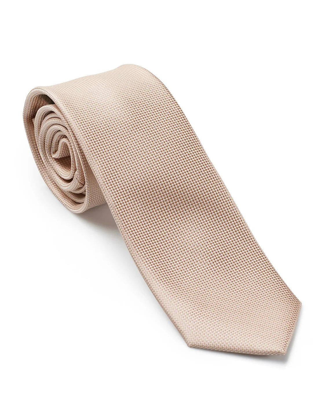 GOLD LABEL SELF PATTERN TIE CHAMPAGNE