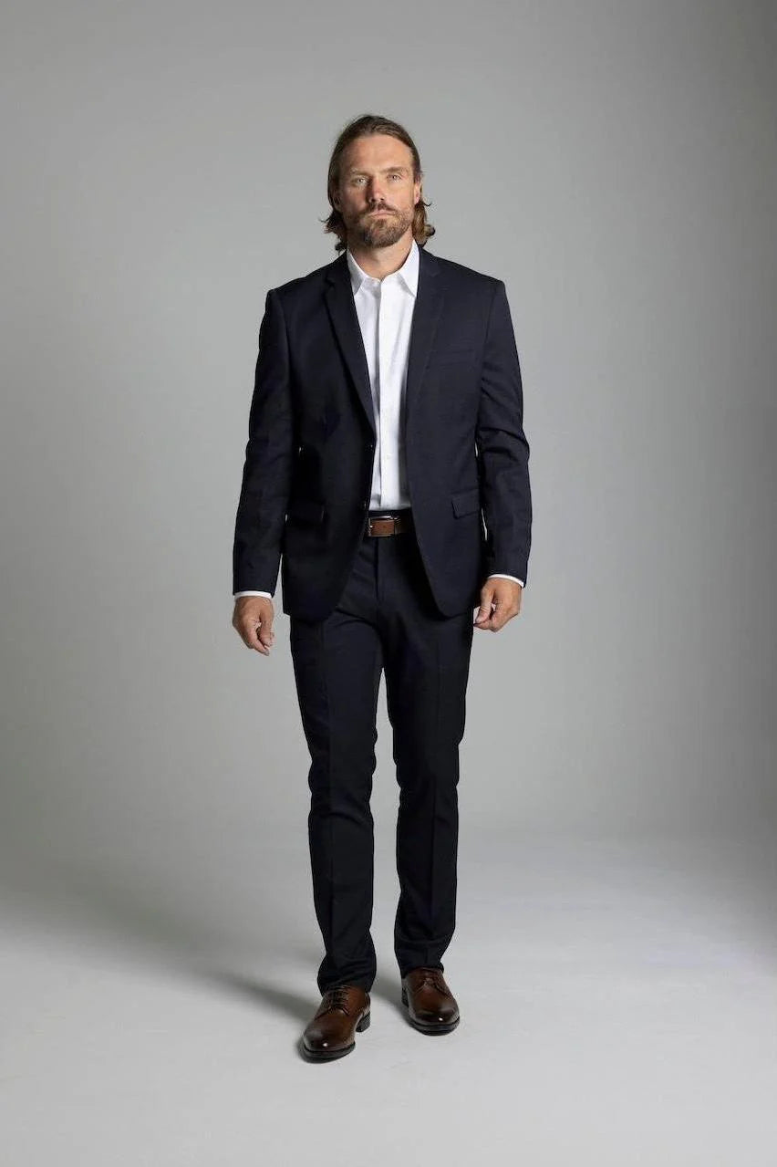 CILENTO SLIM SUIT JACKET NAVY