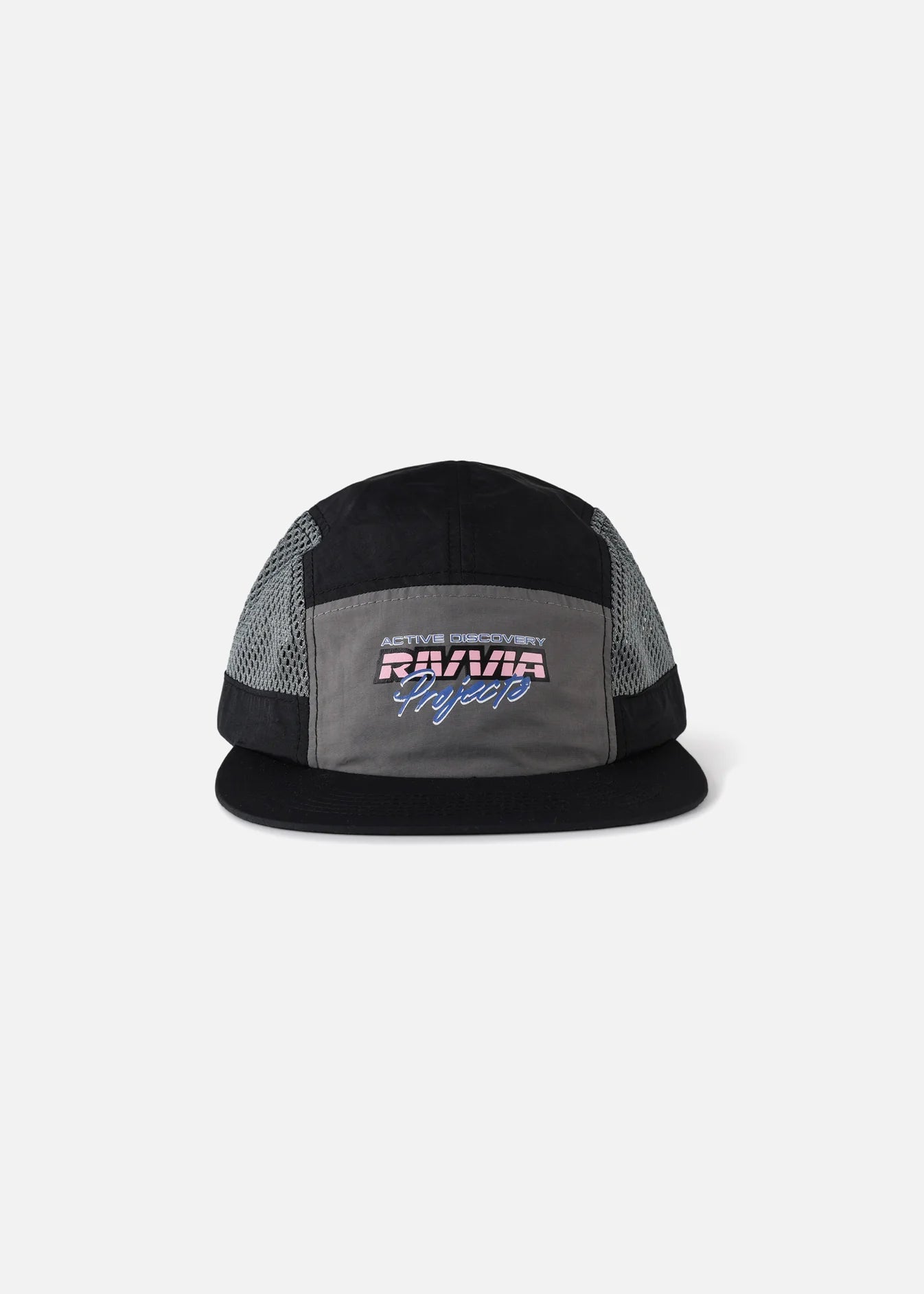 RACETRACK RUNNING CAP BLACK GREY