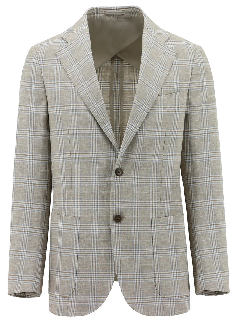 GENOA 341 JACKET BEIGE CHECK